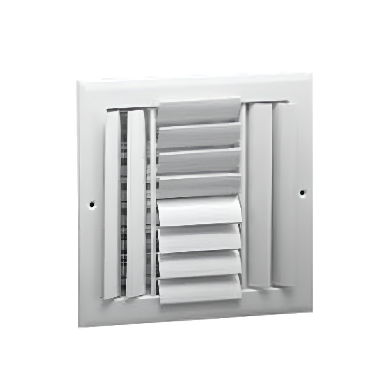 Hart & Cooley 10"x10" Aluminum Curved Blade Register Multi-Shutter Damper, 4-Way - VMInnovations