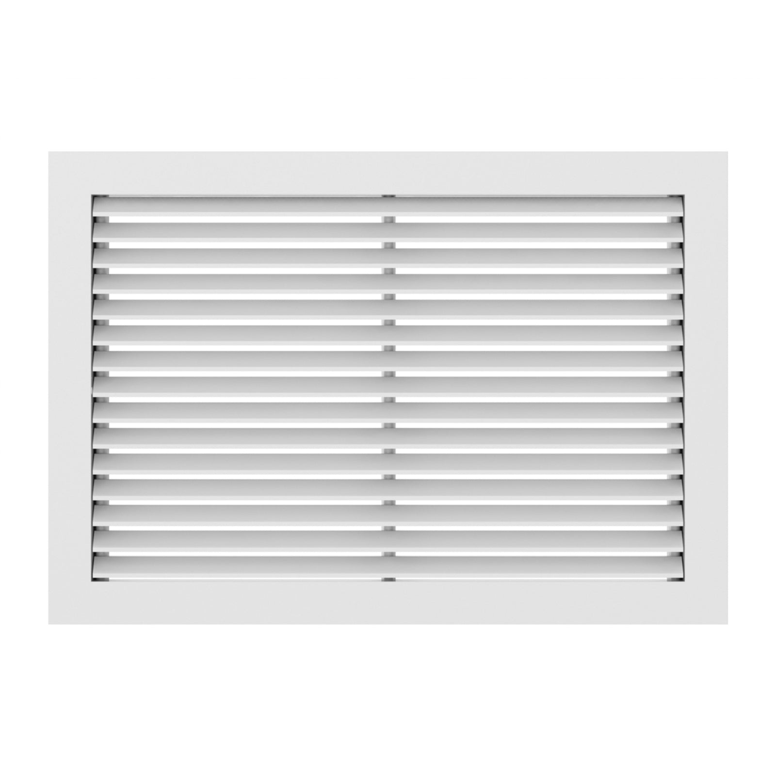 Hart & Cooley Return Air Grille 12” x 6” Aluminum, 45 Degree Fixed Blade, White - VMInnovations