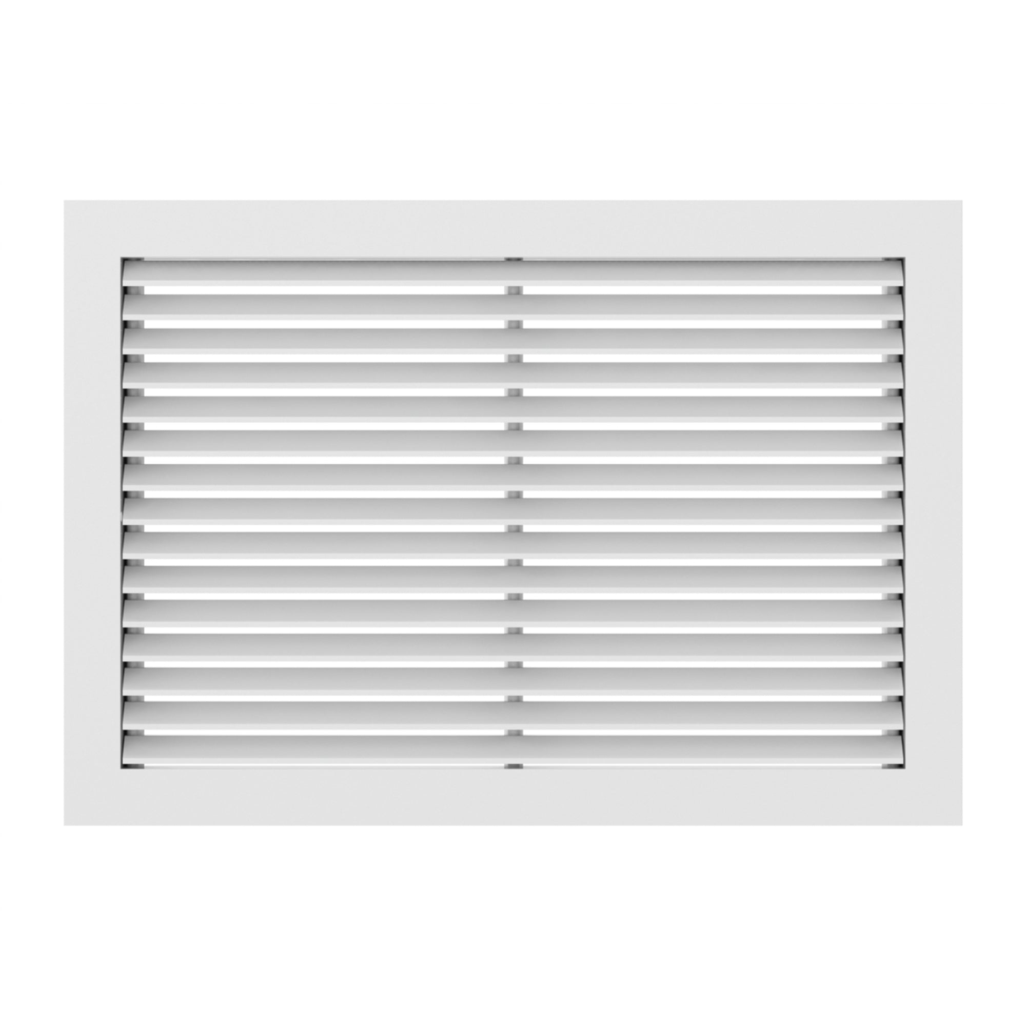 Hart & Cooley Return Air Grille 14” x 6” Aluminum, 45 Degree Fixed Blade, White (Open Box)