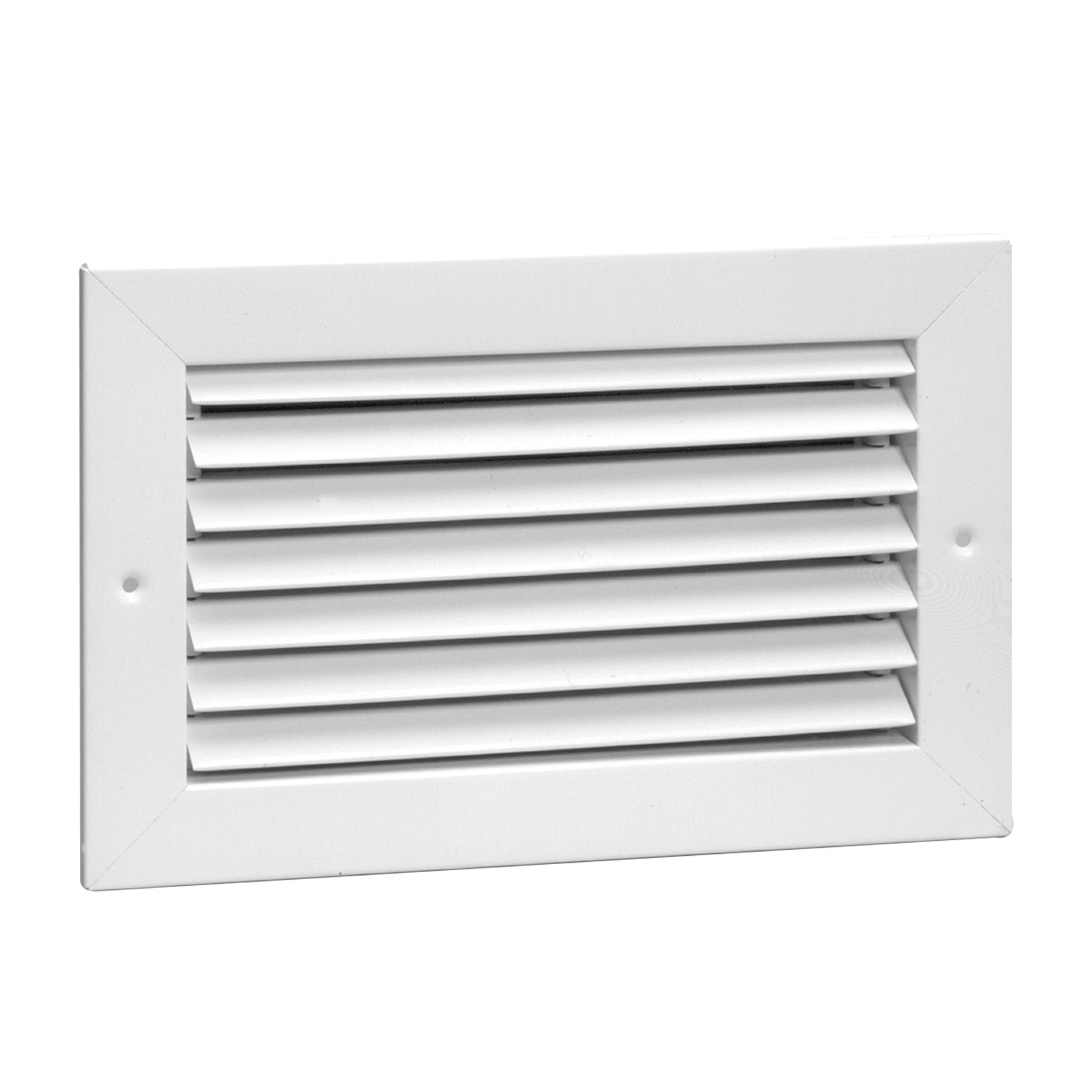 Hart & Cooley 6" X 6" Steel Return Air Grille with Fixed 35 Degree Blade, White - VMInnovations