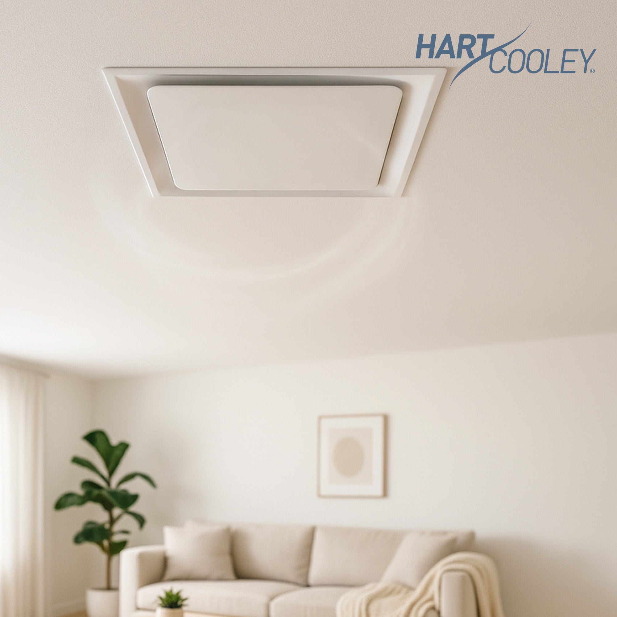 Hart & Cooley 6" Steel Plate Diffuser with Fixed Collars & R6 Molder Insulation - VMInnovations