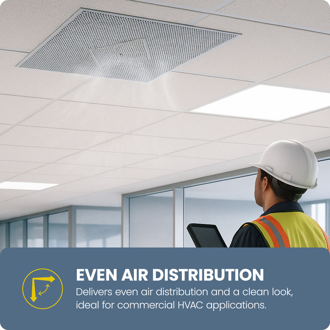 Hart & Cooley Steel Perforated Supply with R4.2 Fiberglass Molded Insulation - VMInnovations