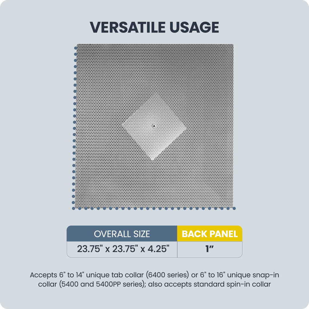 Hart & Cooley Steel Perforated Supply with R4.2 Fiberglass Molded Insulation - VMInnovations