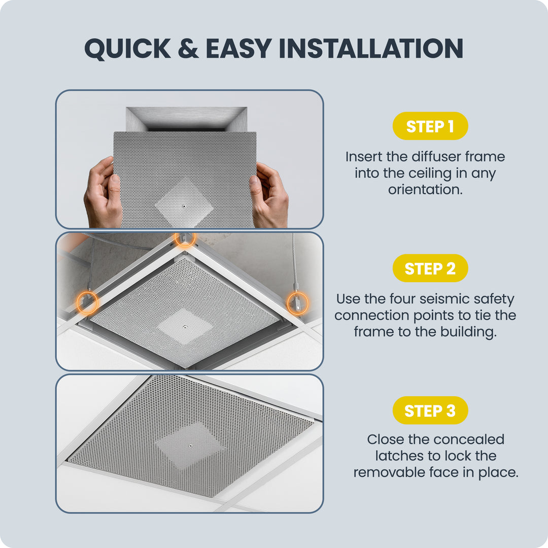 Hart & Cooley Steel Perforated Supply with R4.2 Fiberglass Molded Insulation - VMInnovations