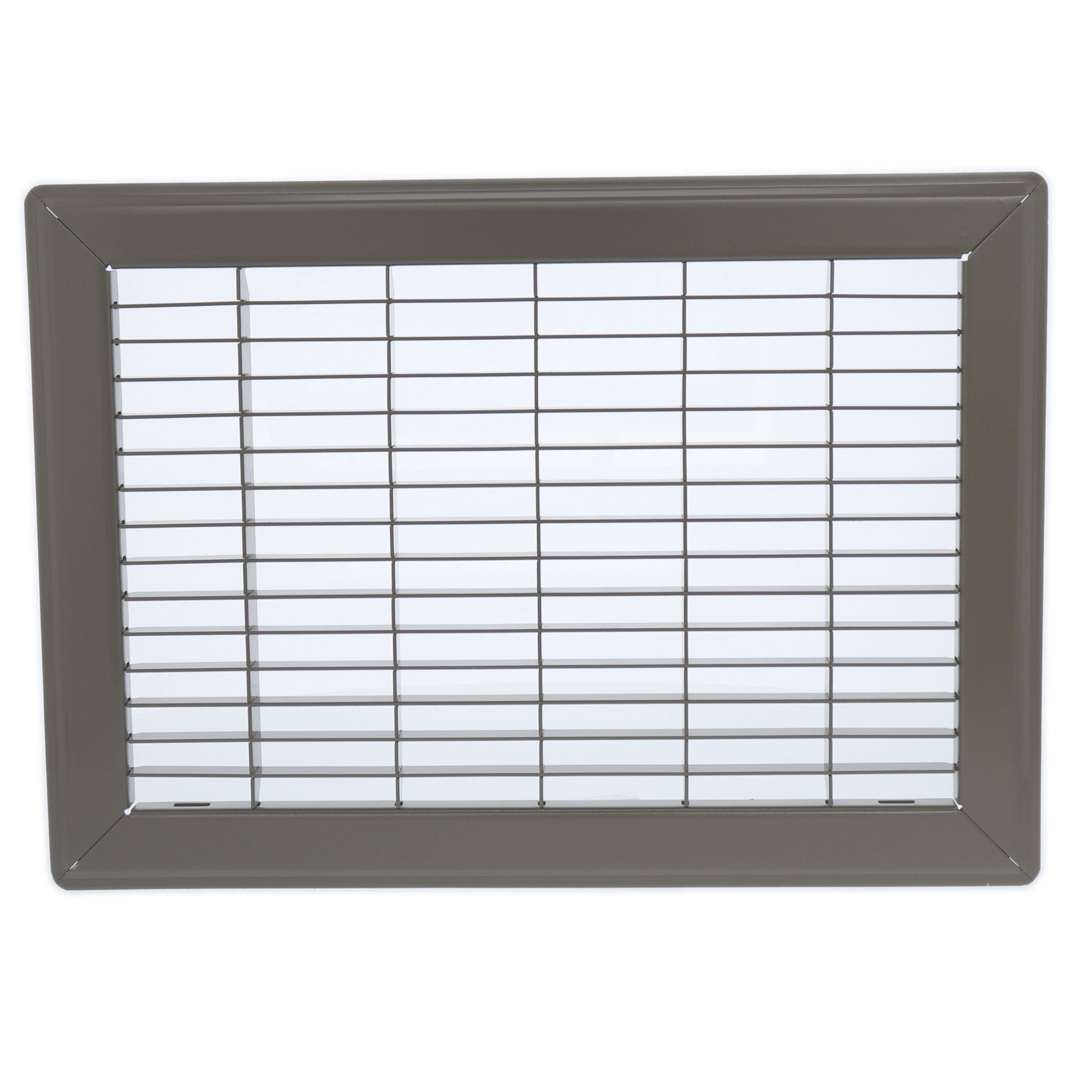 Hart & Cooley 6" x 14" Heavy Duty Steel Floor Grille, HVAC Vent Cover, Brown - VMInnovations