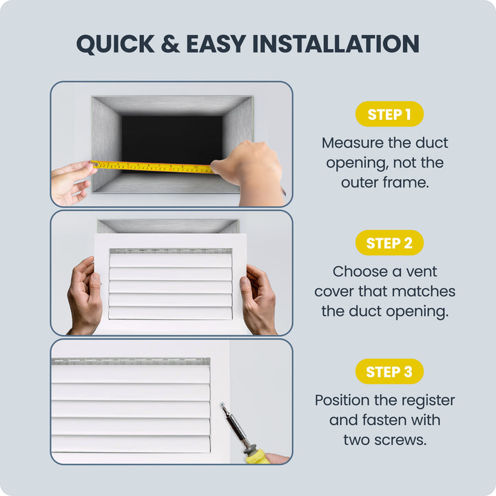 Hart & Cooley 12"x4" Aluminum Curved Blade Register Multi-Shutter Damper, 1-Way - VMInnovations