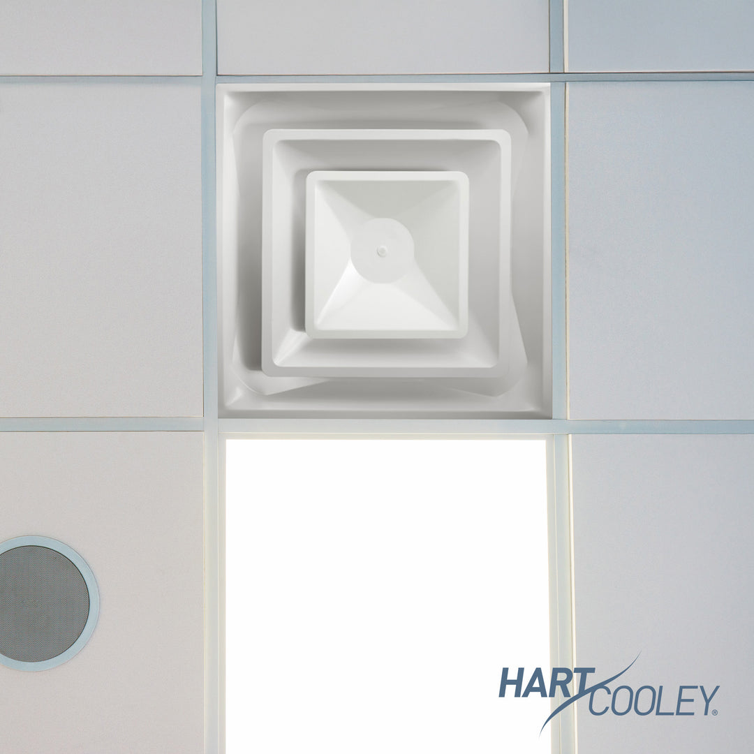 Hart & Cooley Steel 4-Way Diffuse with 2 Cone Design and 6 Inch Fixed Collar - VMInnovations