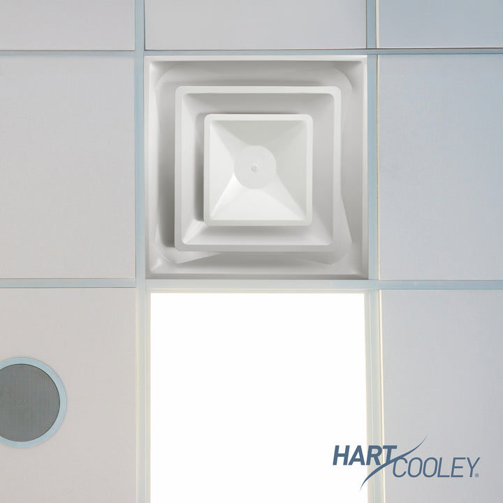 Hart & Cooley Steel 4-Way Diffuse with 2 Cone Design and 6 Inch Fixed Collar - VMInnovations