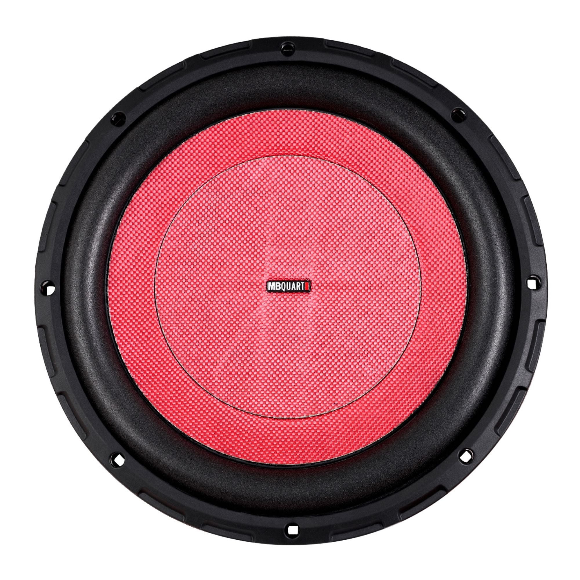 MB Quart 12" Shallow Wall Mount Stereo Subwoofer with 600W Peak Power, Black - VMInnovations