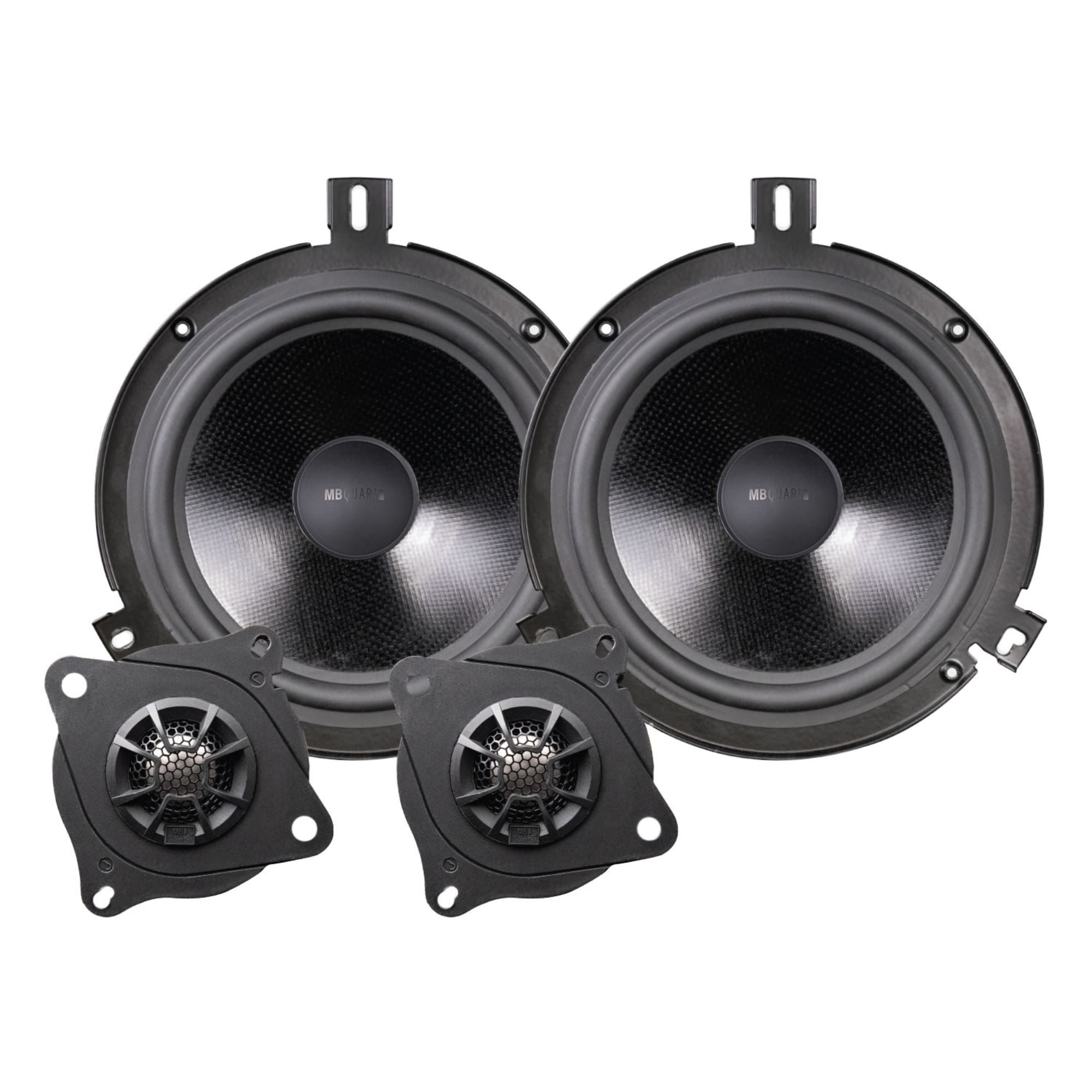 MB Quart Tuned Audio Package 6.5" Convertible Speakers for Jeep Wrangler (07-18) - VMInnovations