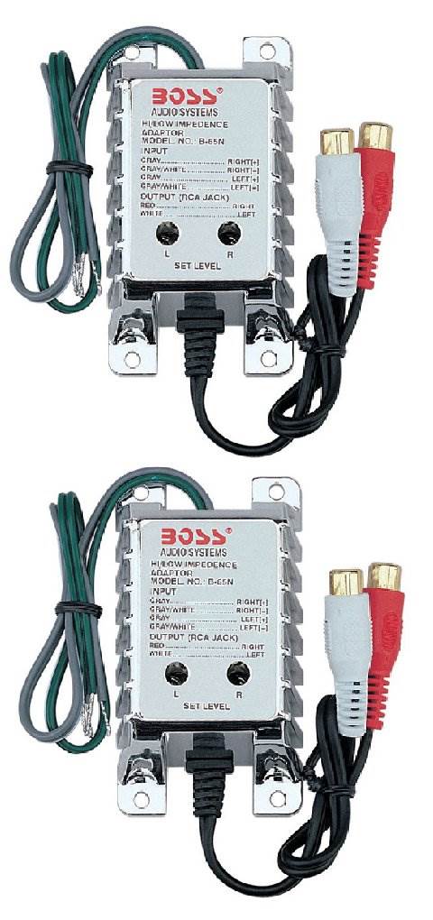 2) BOSS B65N High Level to Low Level Converter + RCA Input Sensitivity Control