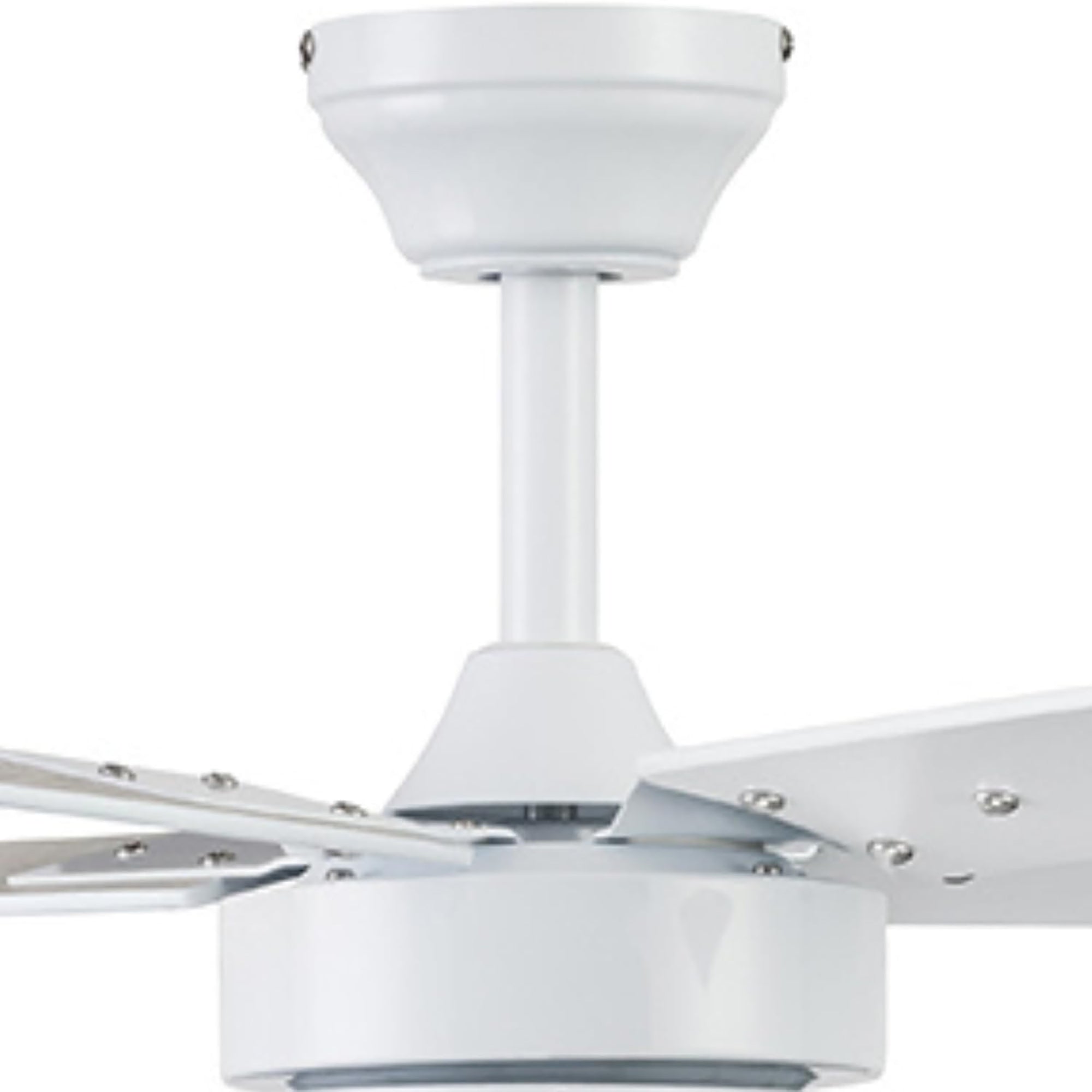 Portage Bay Chism 52" Ceiling Fan with Light, Quiet Motor & Pull Chain, White - VMInnovations