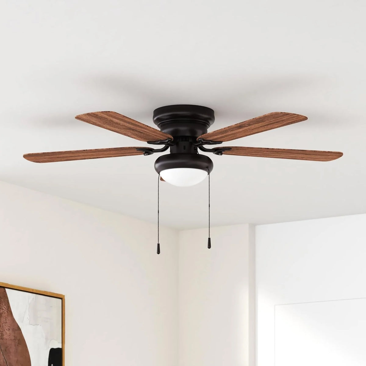 Portage Bay Cherry Hill 52" Ceiling Fan, Quiet Motor & Pull Chain, (Open Box)
