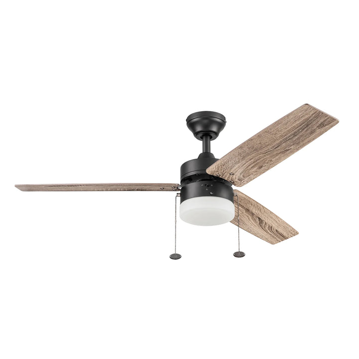 Prominence Home 48" Reston Ceiling Fan with Light, Pull Chain & 3 Blades, Bronze - VMInnovations