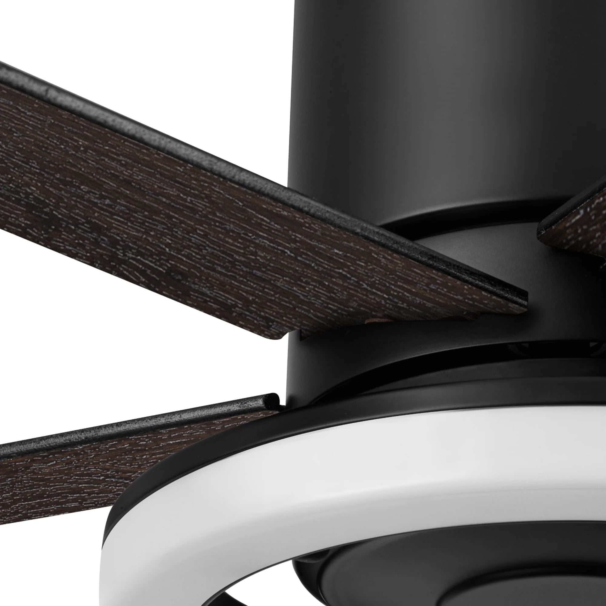 Honeywell Graceshire 52 Inch Ceiling Fan with Ring Light and Remote, Matte Black - VMInnovations