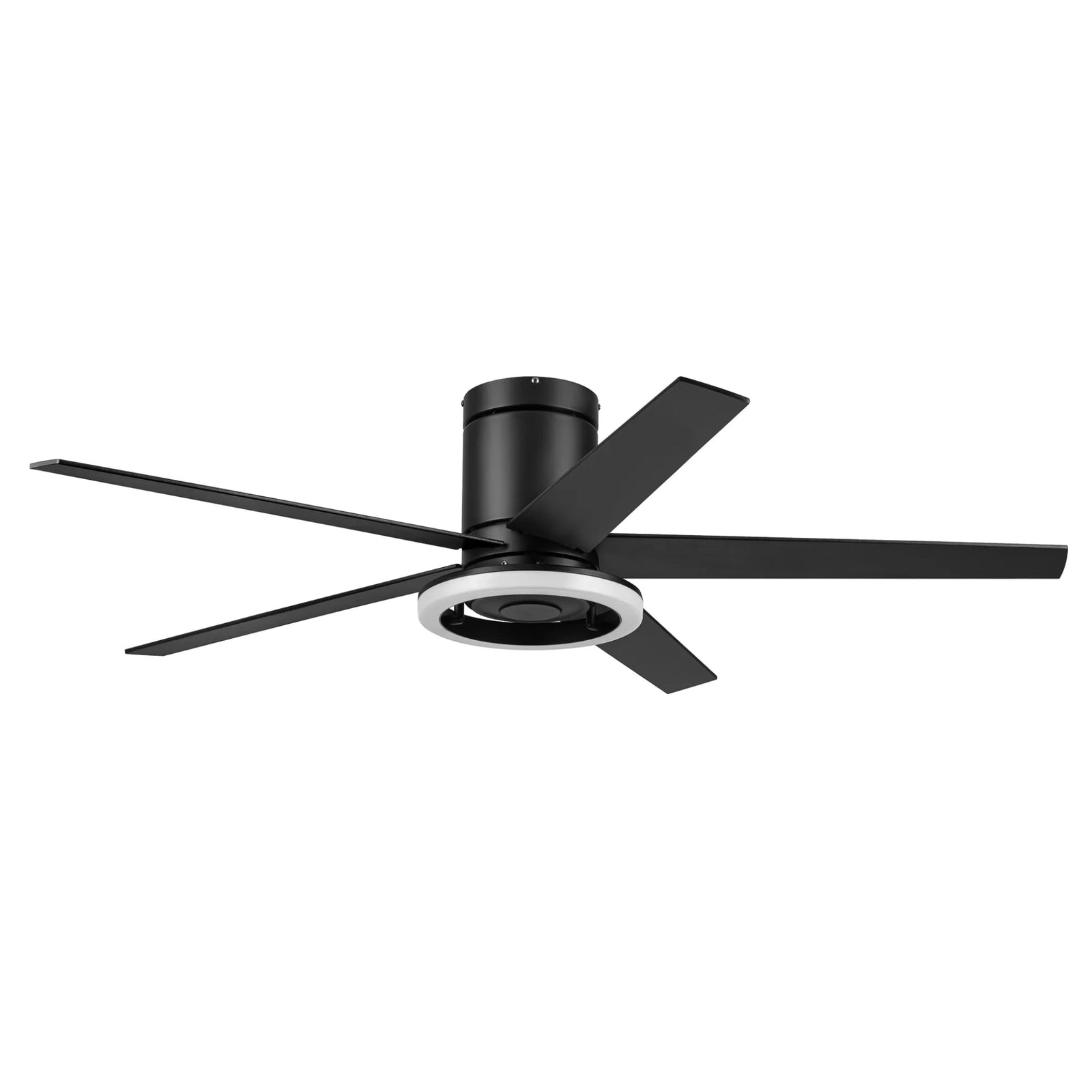 Honeywell Graceshire 52 Inch Ceiling Fan with Ring Light and Remote, Matte Black - VMInnovations