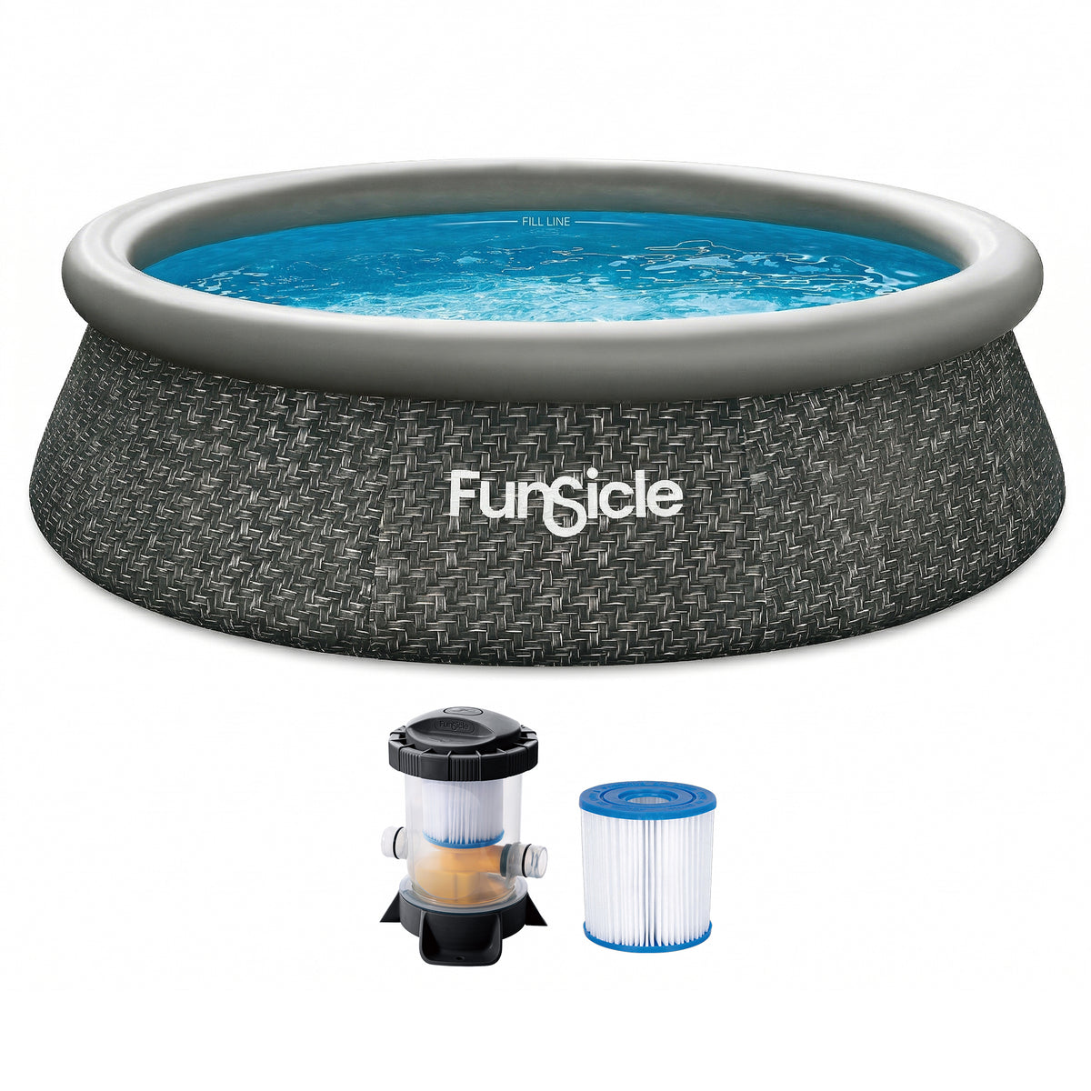 Funsicle 10' x 30" QuickSet Ring Top Above Ground Swimming Pool (Open Box) - VMInnovations