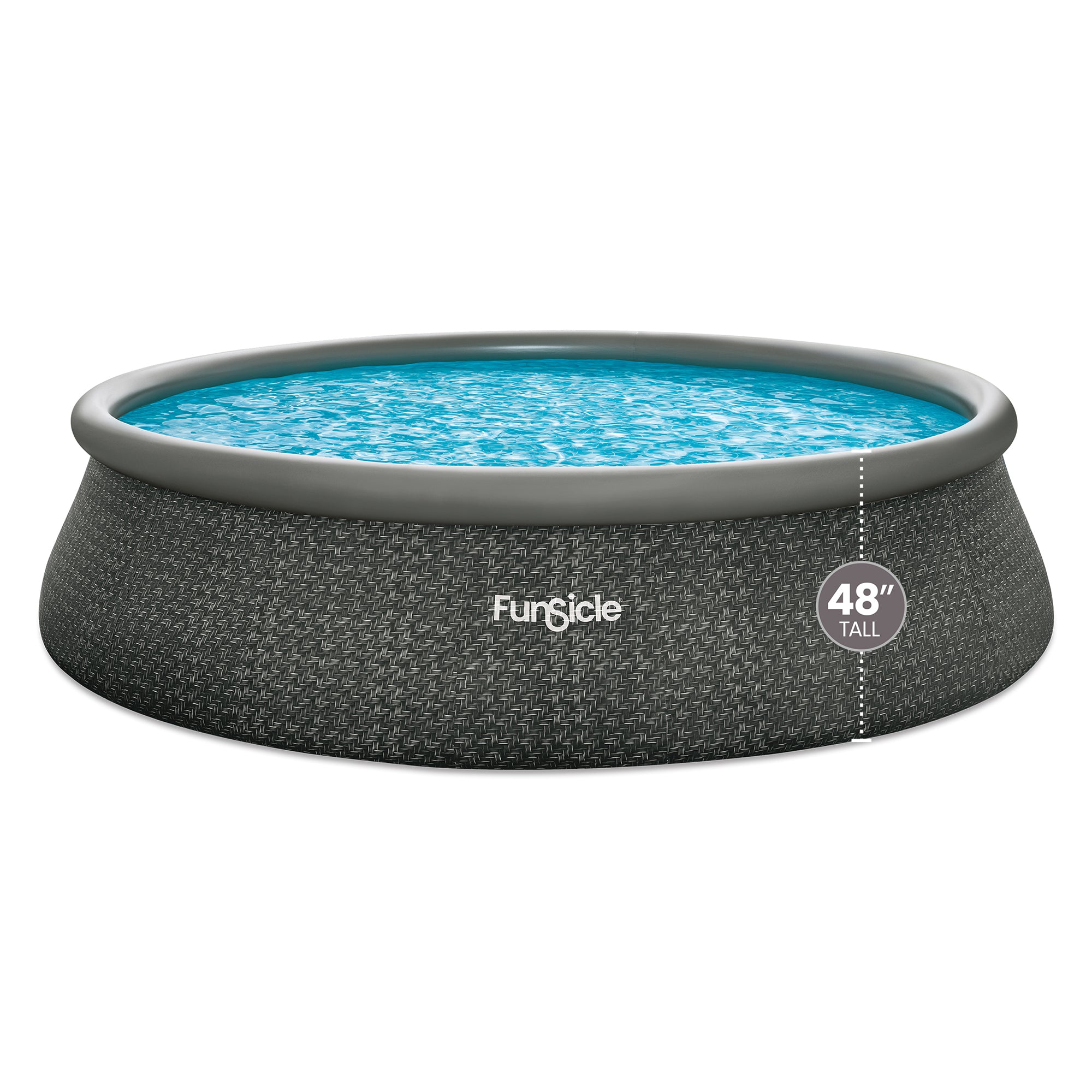 Funsicle 18' x 48" QuickSet Inflatable Ring Top OutdoorPool w/Pump (Open Box)