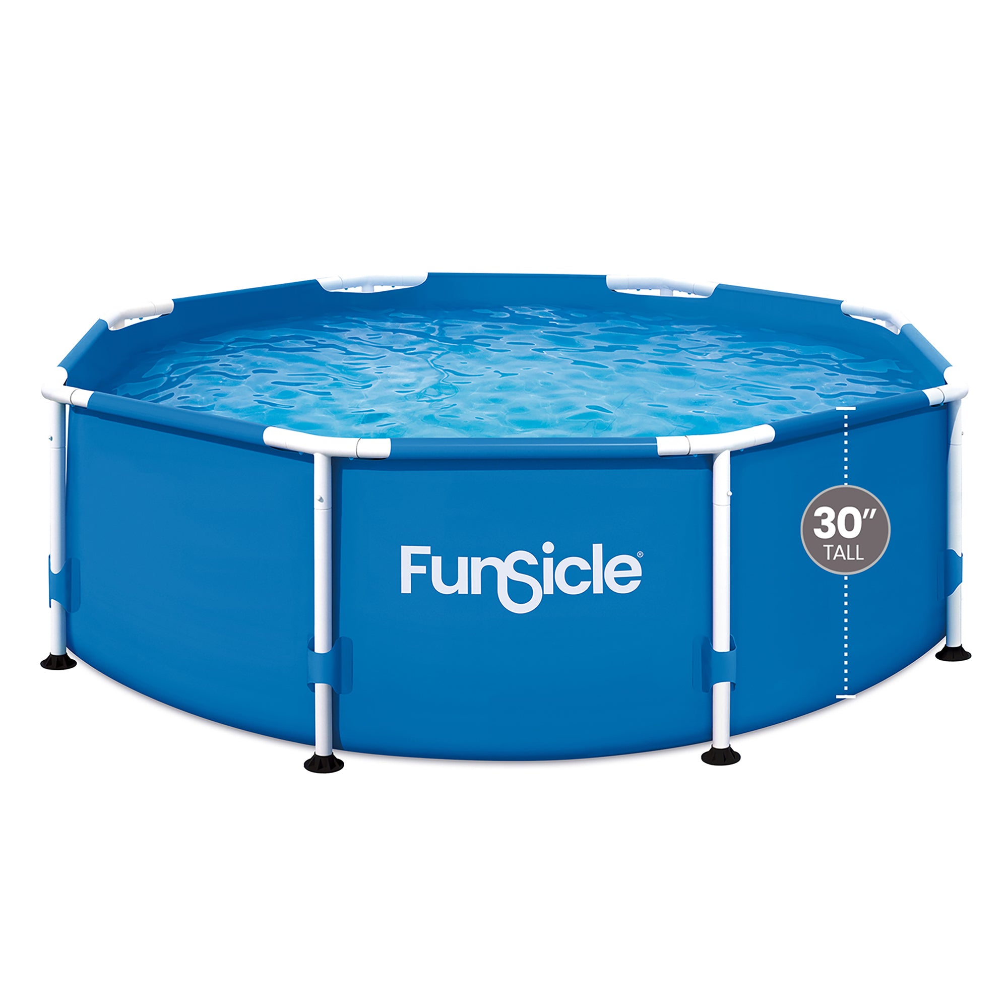 Funsicle 8' x 30" Outdoor Activity Round Frame Swimming Pool Set (Open Box)