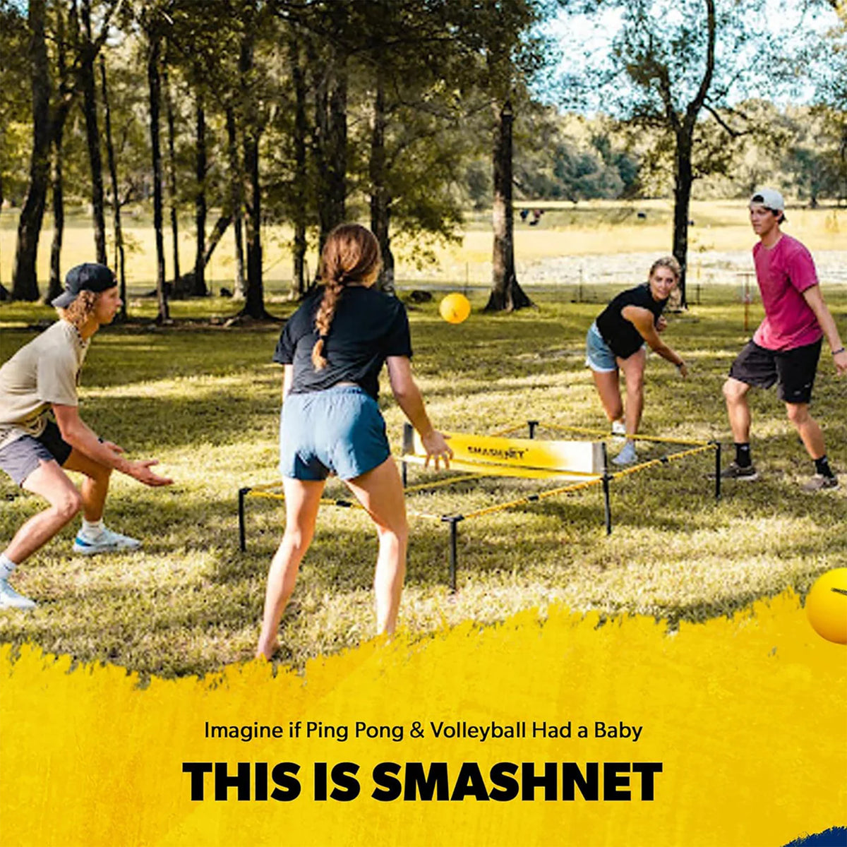 Vivere SMASHNET Outdoor Family Backyard Play Volleyball Tennis GameSet(Open Box) - VMInnovations