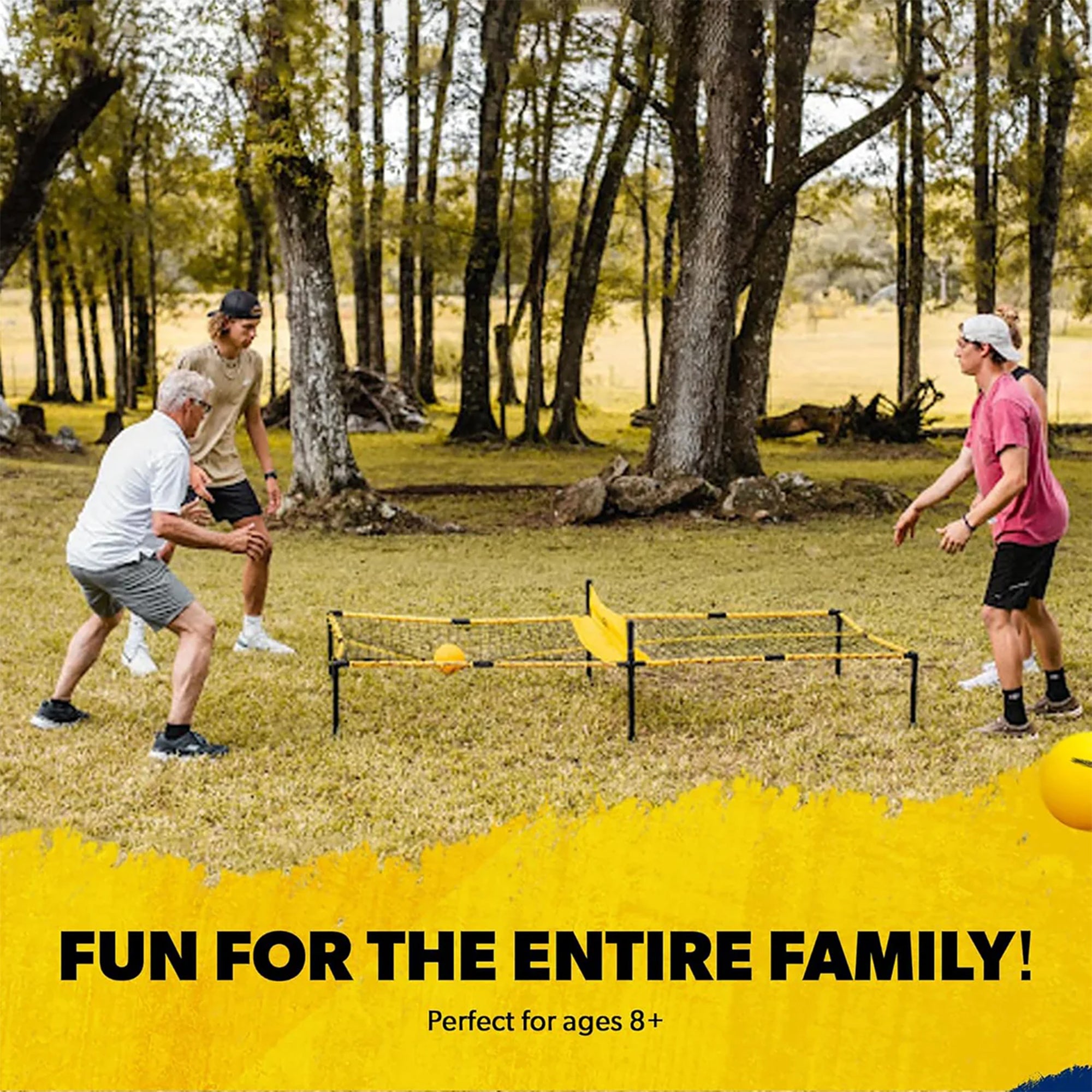 Vivere SMASHNET Outdoor Family Backyard Play Volleyball Tennis GameSet(Open Box)