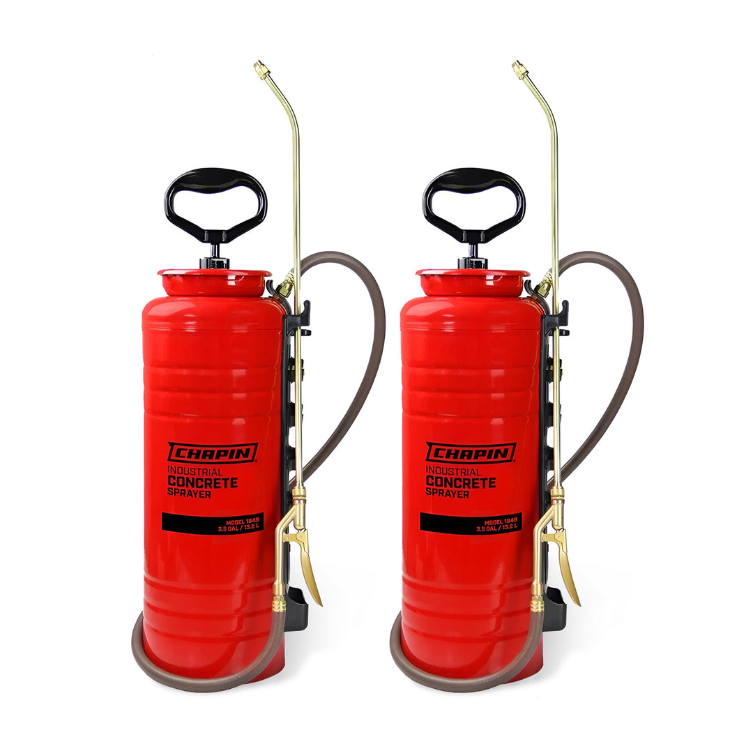 Chapin 2 Pack 3.5 Gal Tri Poxy Industrial Concrete Open Head Hand Tank Sprayer - VMInnovations