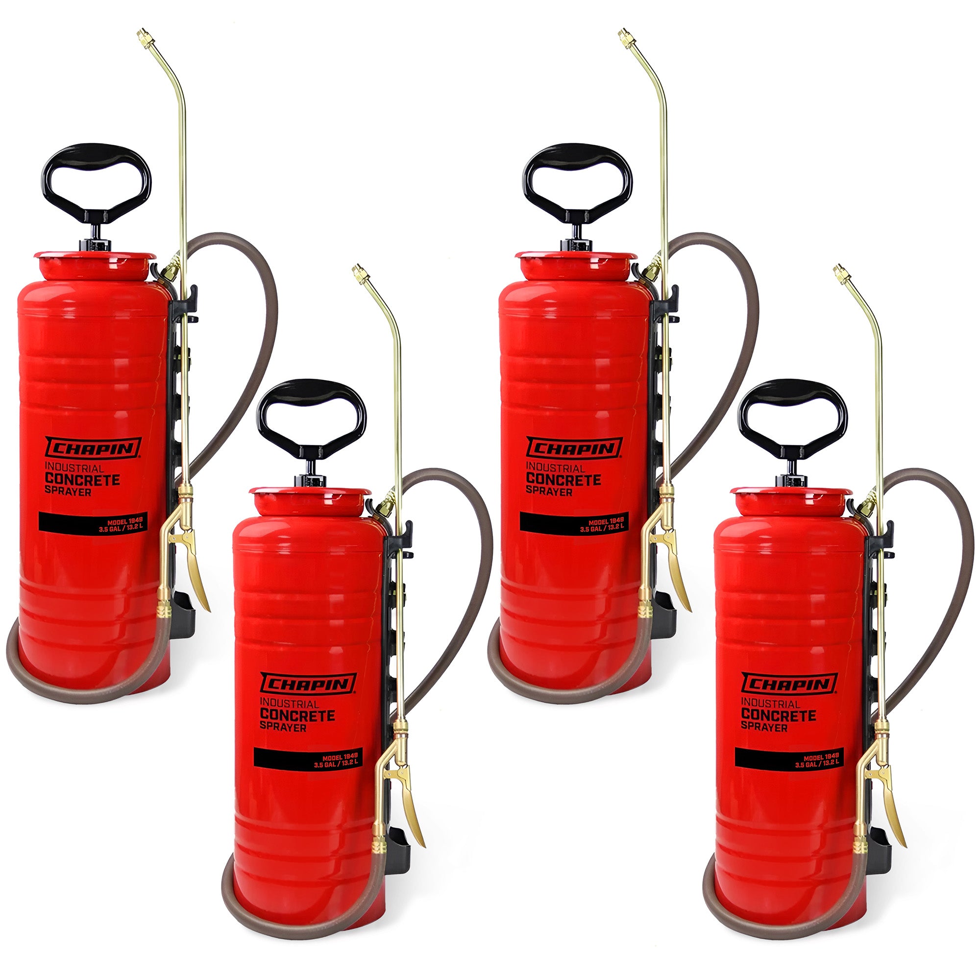 Chapin 4 Pack 3.5 Gal Tri Poxy Industrial Concrete Open Head Hand Tank Sprayer - VMInnovations