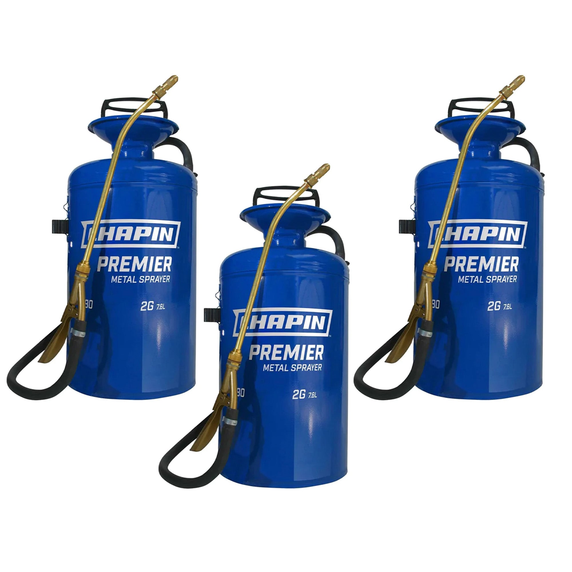 Chapin 3 Pack Premier Pro 2 Gal Tri Poxy Steel Tank Handheld Lawn Garden Sprayer - VMInnovations