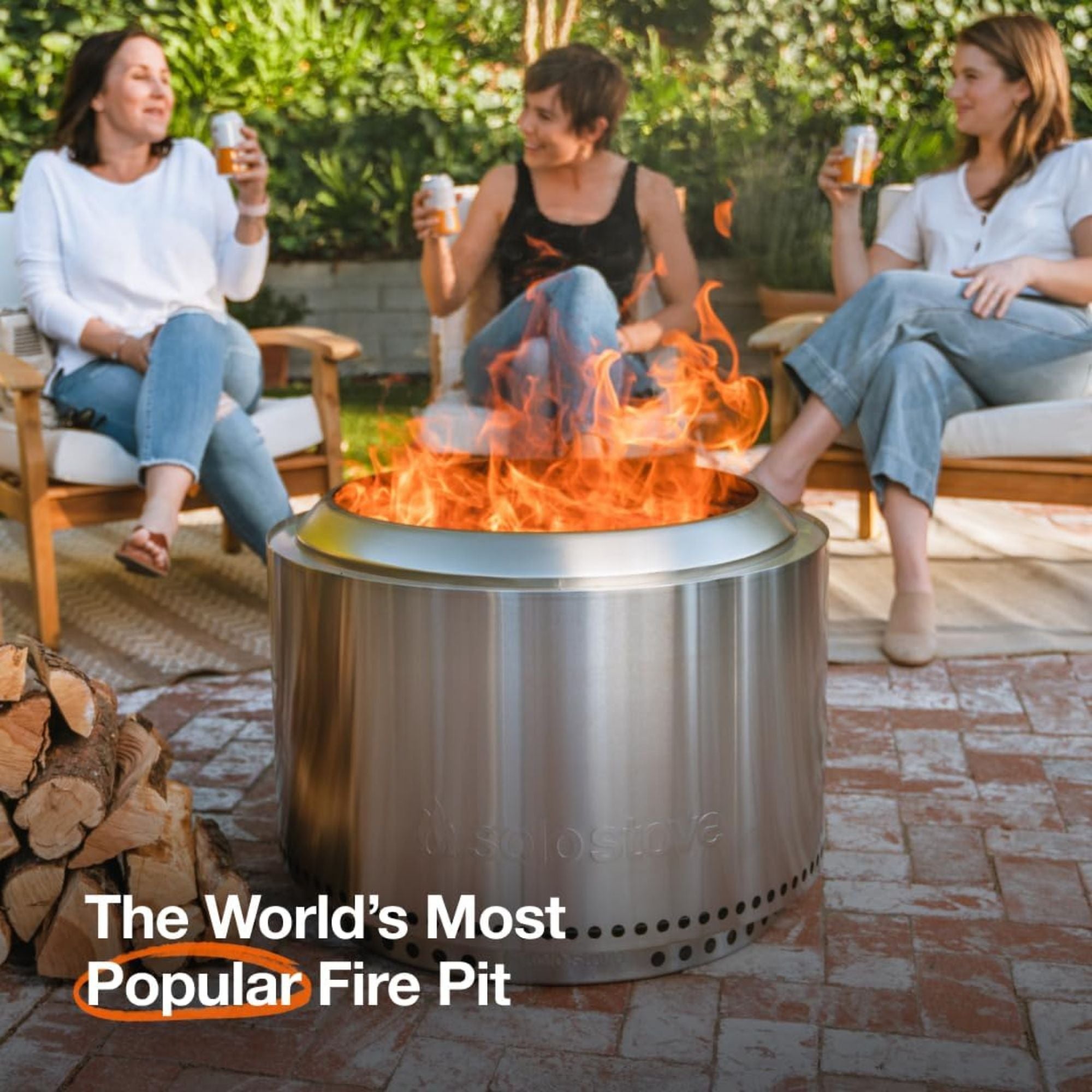 Solo Stove Essential Bundle Yukon 2.0, 27" Smokeless Fire Pit with Stand, & Lid - VMInnovations