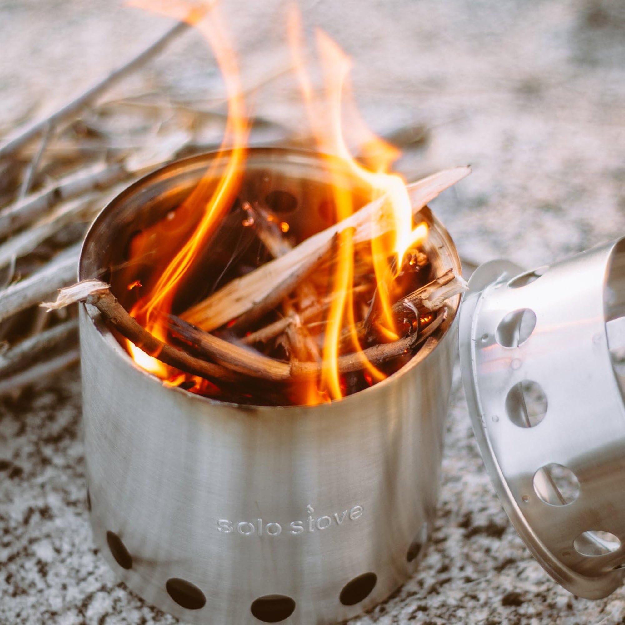 Solo Stove Lite, Portable Camping Stove, Gassification Wood Burning Rocket Stove