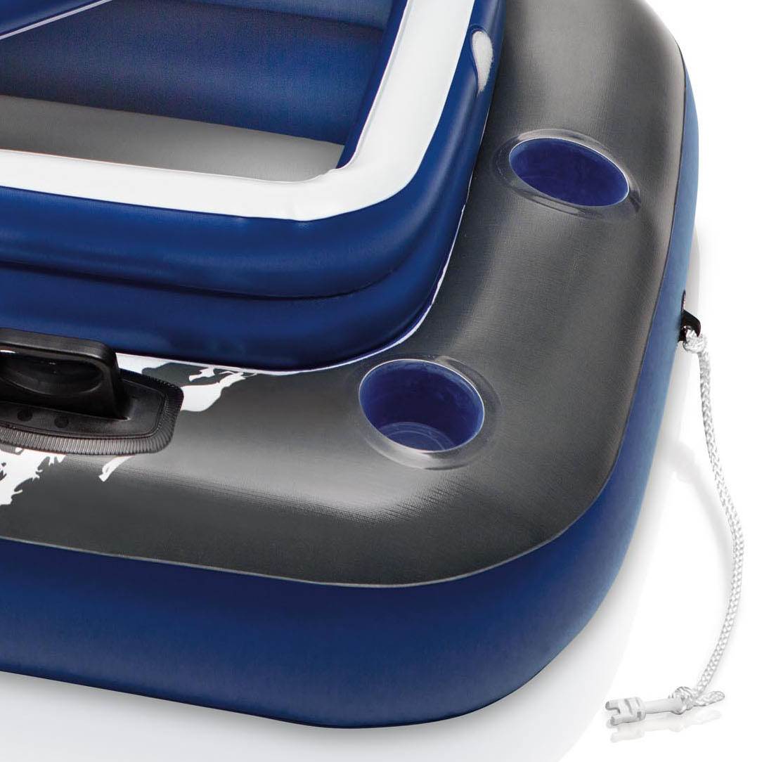 Intex Inflatable Mega Chill II 72 Can Beverage Cooler Float with Lid, 2 Pack