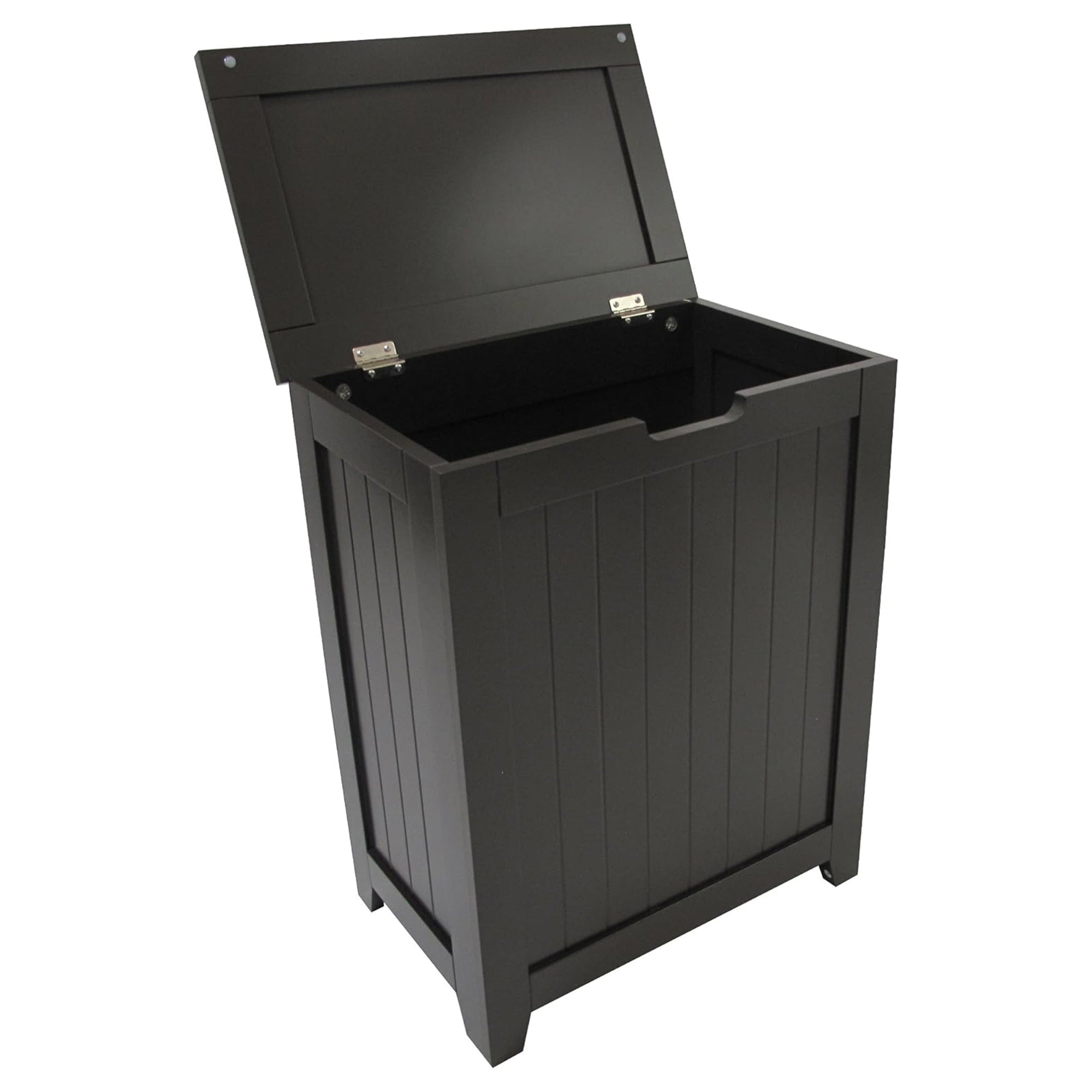 Redmon Contemporary Wooden Clothes Hamper for Bedroom & Laundry Room (Open Box)