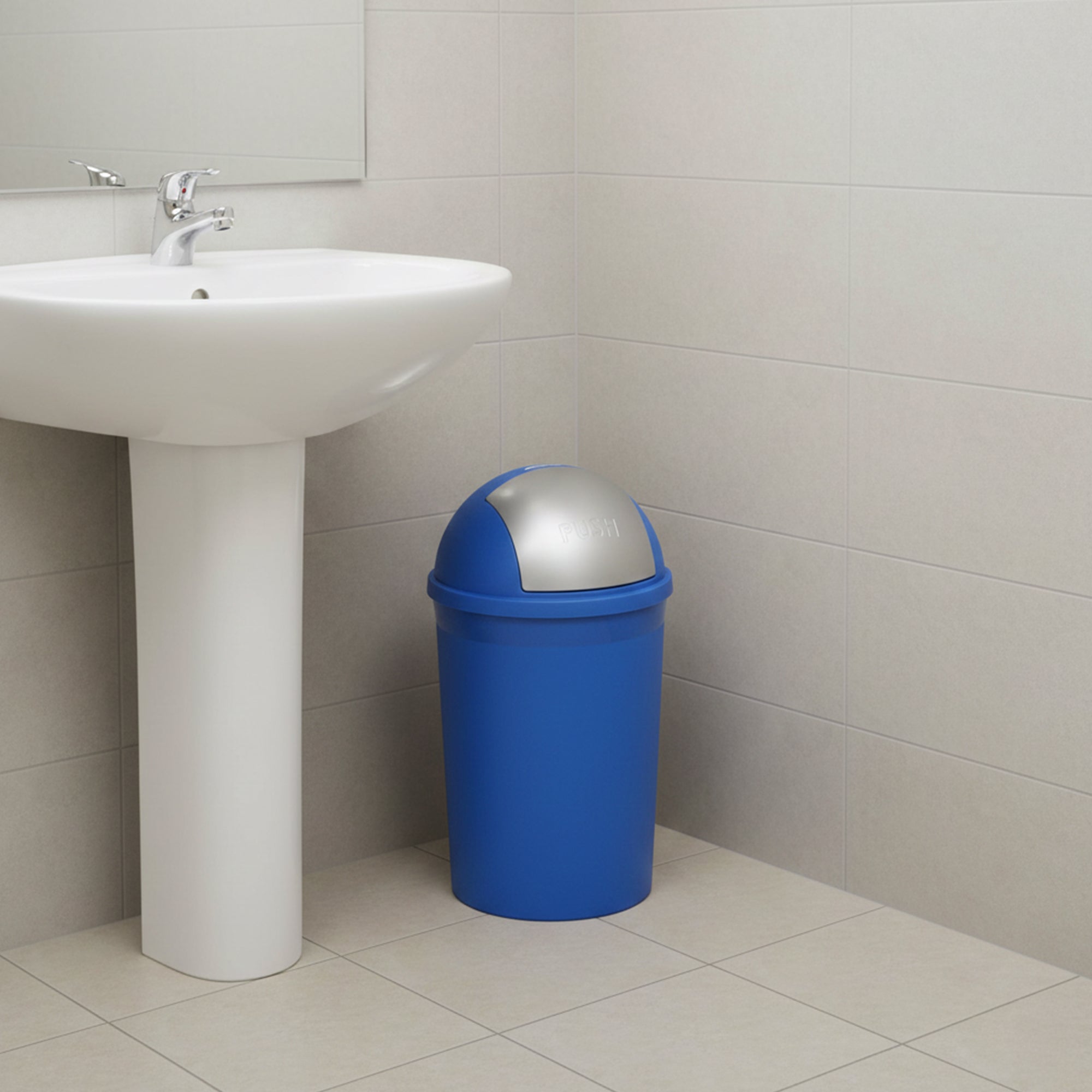 Redmon 4 Gal Swivel Lid Trash Can, Plastic Swing-Lid Indoor Waste Bin (Open Box) - VMInnovations