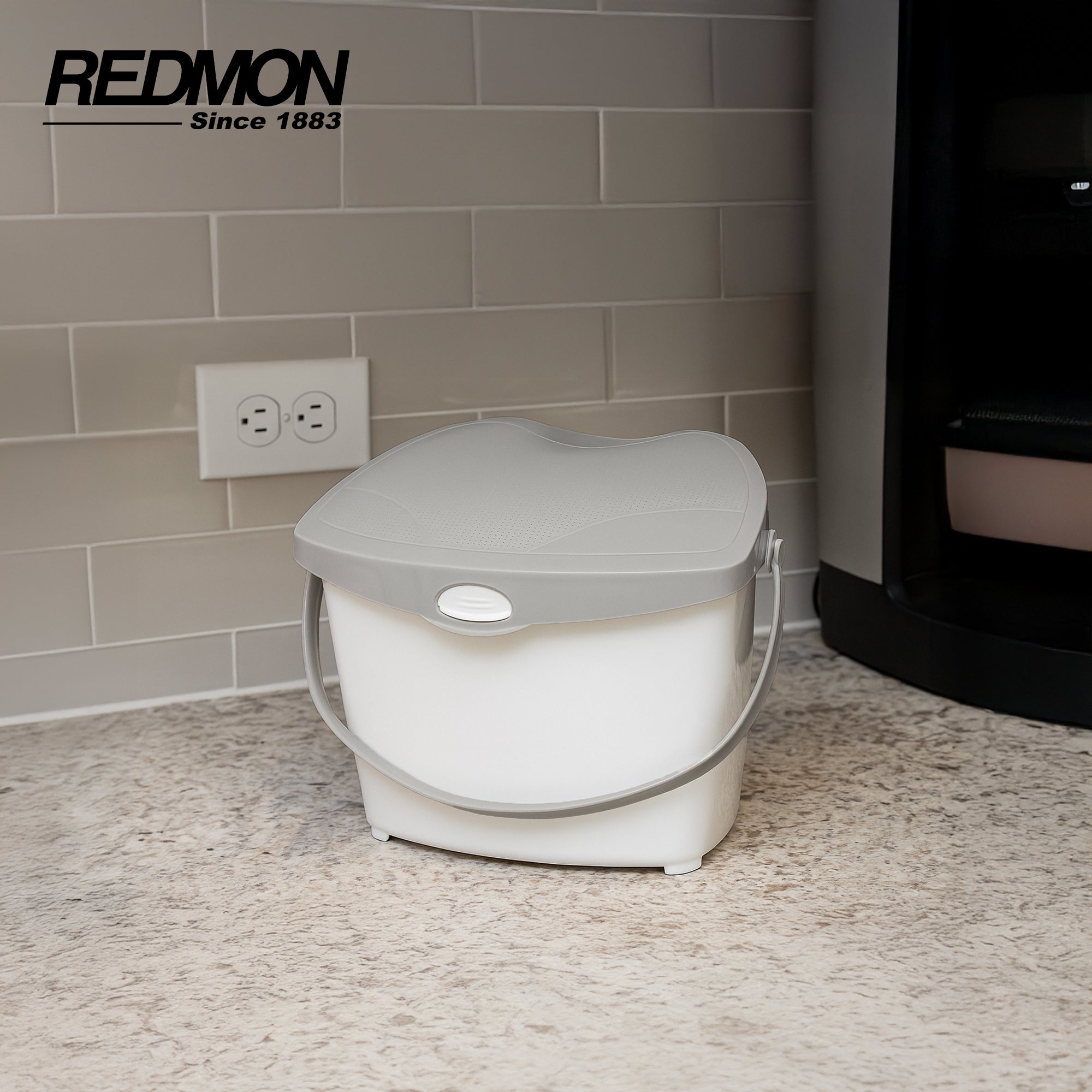 Redmon 1.9 Gal Kitchen Compost Bin, Odor Control Lid for Food Scraps, 300 Pack