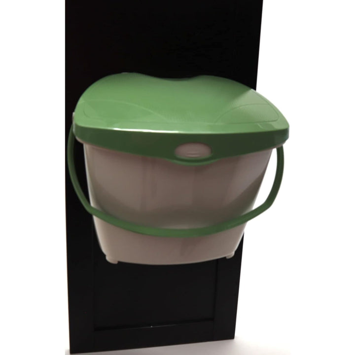 Redmon 1.9 Gal Kitchen Compost Bin for Food Scraps Odor Control Lid, Beige/Green