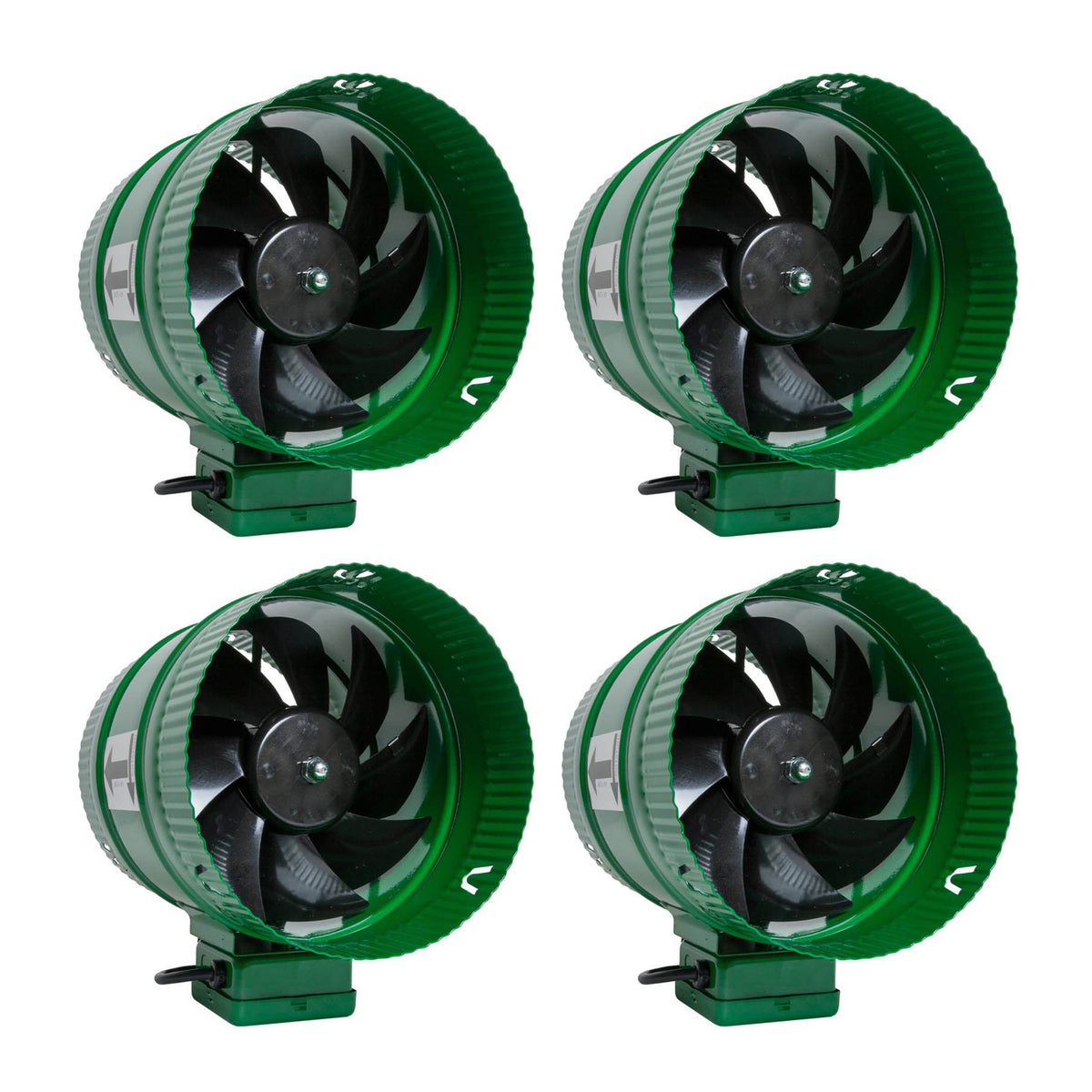Active Air ACFB8 8" Hydroponics Inline Duct Fans with 471 CFM (4 Pack)