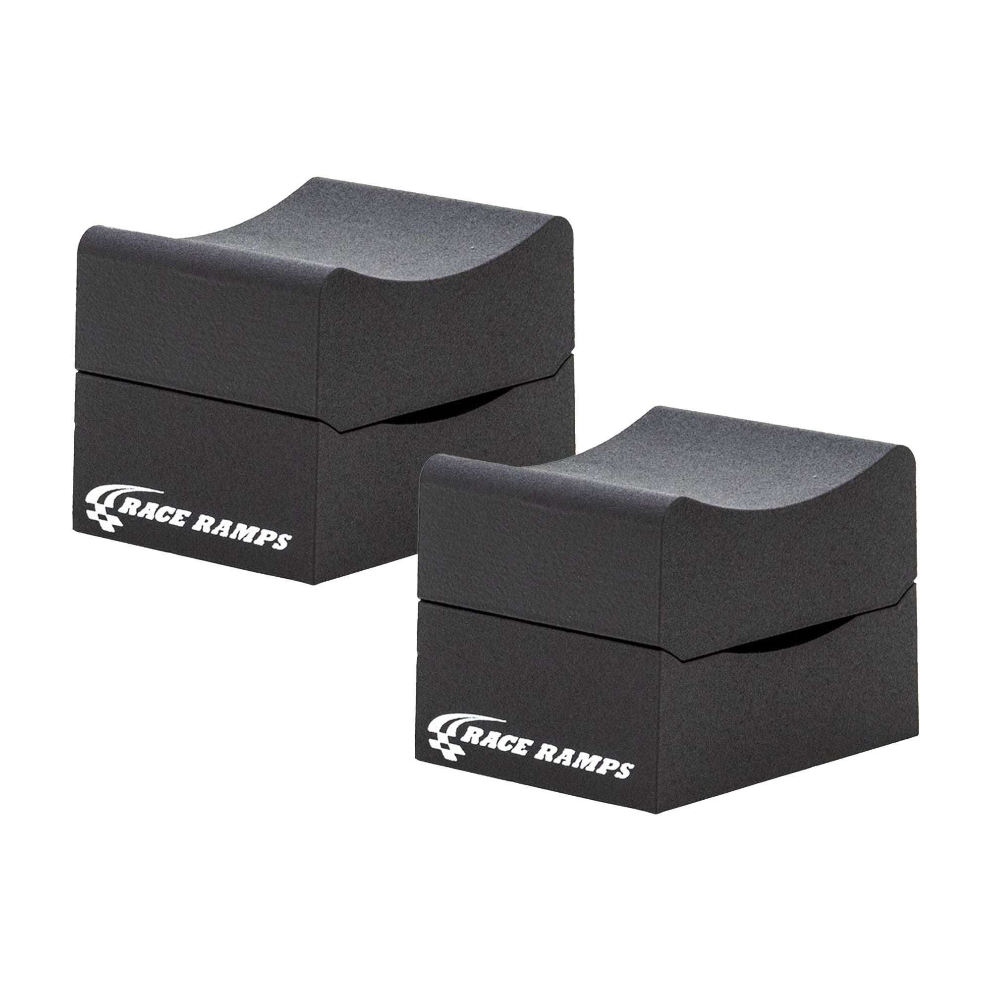 Race Ramps 8" Adjustable Wheel Cribs Car Maintenance Display, RR-WC-8-2, Black - VMInnovations