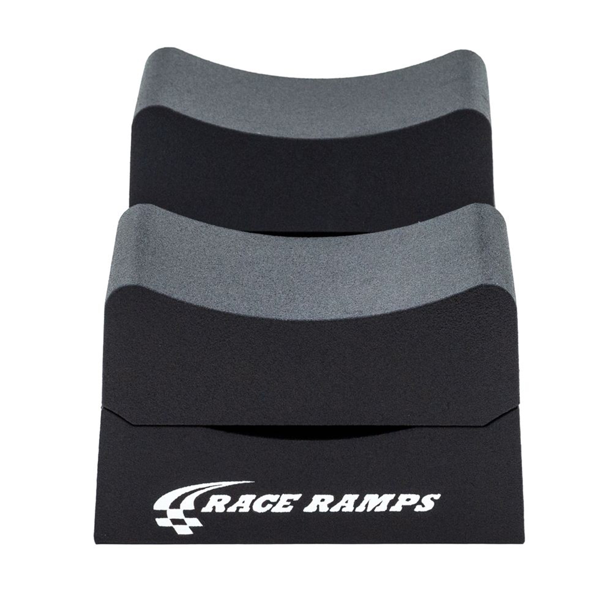 Race Ramps 8" Adjustable Wheel Cribs Car Maintenance Display, Black (Open Box) - VMInnovations