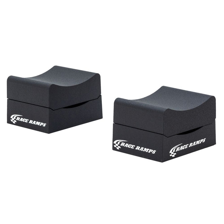 Race Ramps 8" Adjustable Wheel Cribs Car Maintenance Display, RR-WC-8-2, Black - VMInnovations