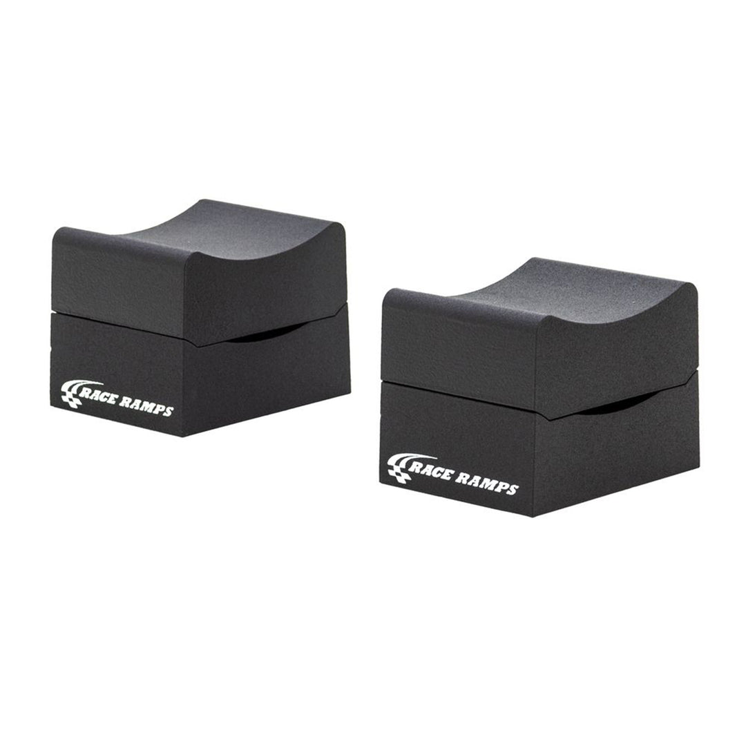 Race Ramps 10" Adjustable Wheel Cribs Car Maintenance Display, RR-WC-0-2, Black - VMInnovations