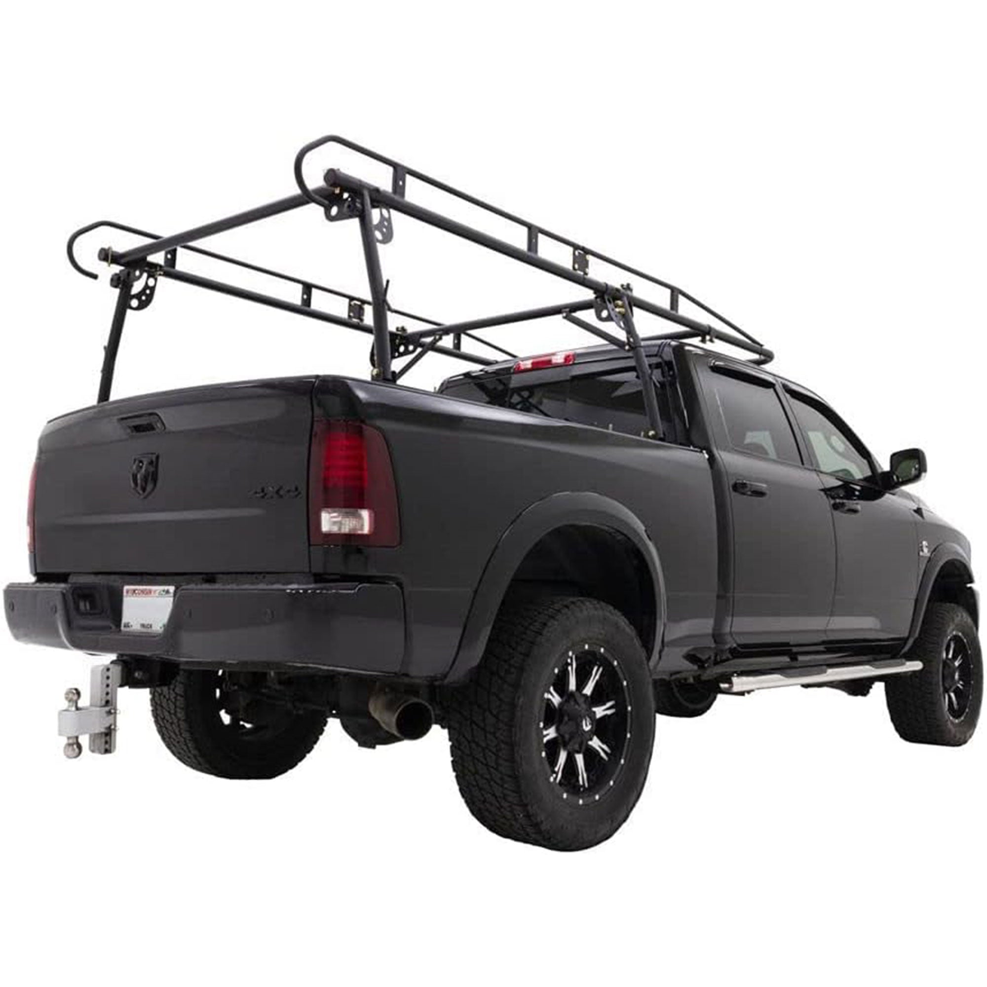 Elevate Outdoor Powder Coated Steel Over Cap Truck Rack, Adjustable to 75" Wide - VMInnovations