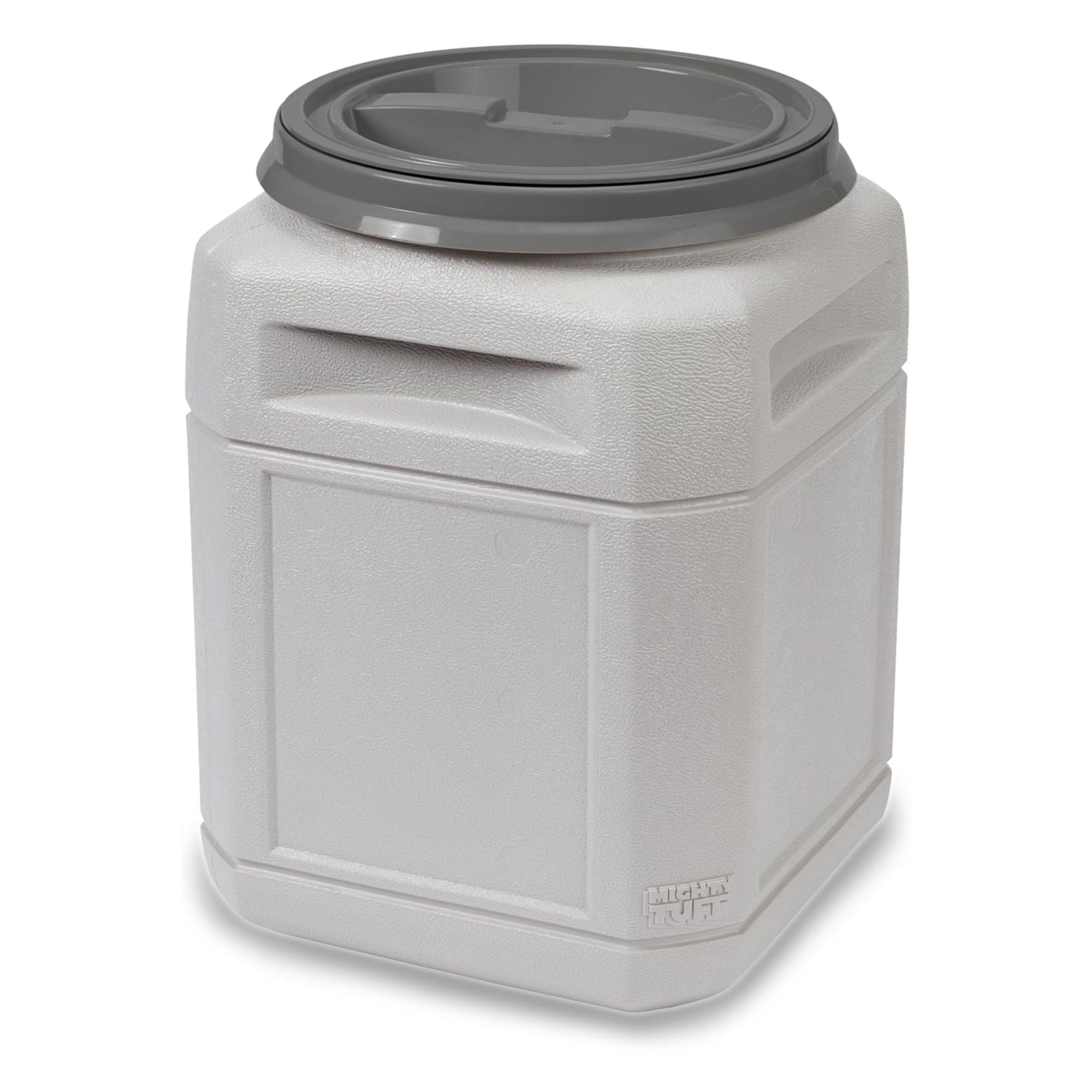 Mighty Tuff Pet Food Storage Container w/Airtight Lid & Handle, 10 Gal(Open Box) - VMInnovations