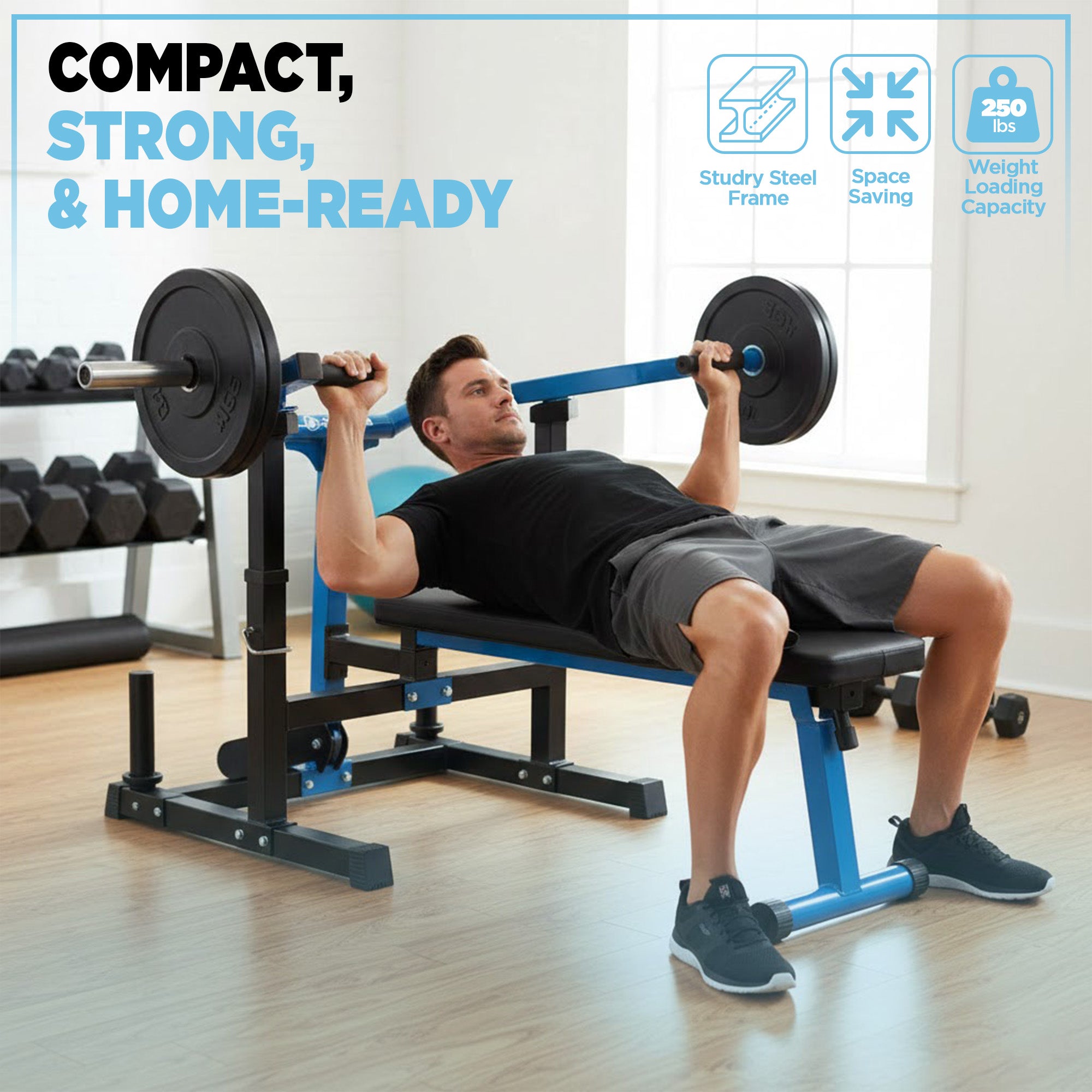 Stamina Bench Press Machine with Adjustable Angle for Home Strength Training - VMInnovations