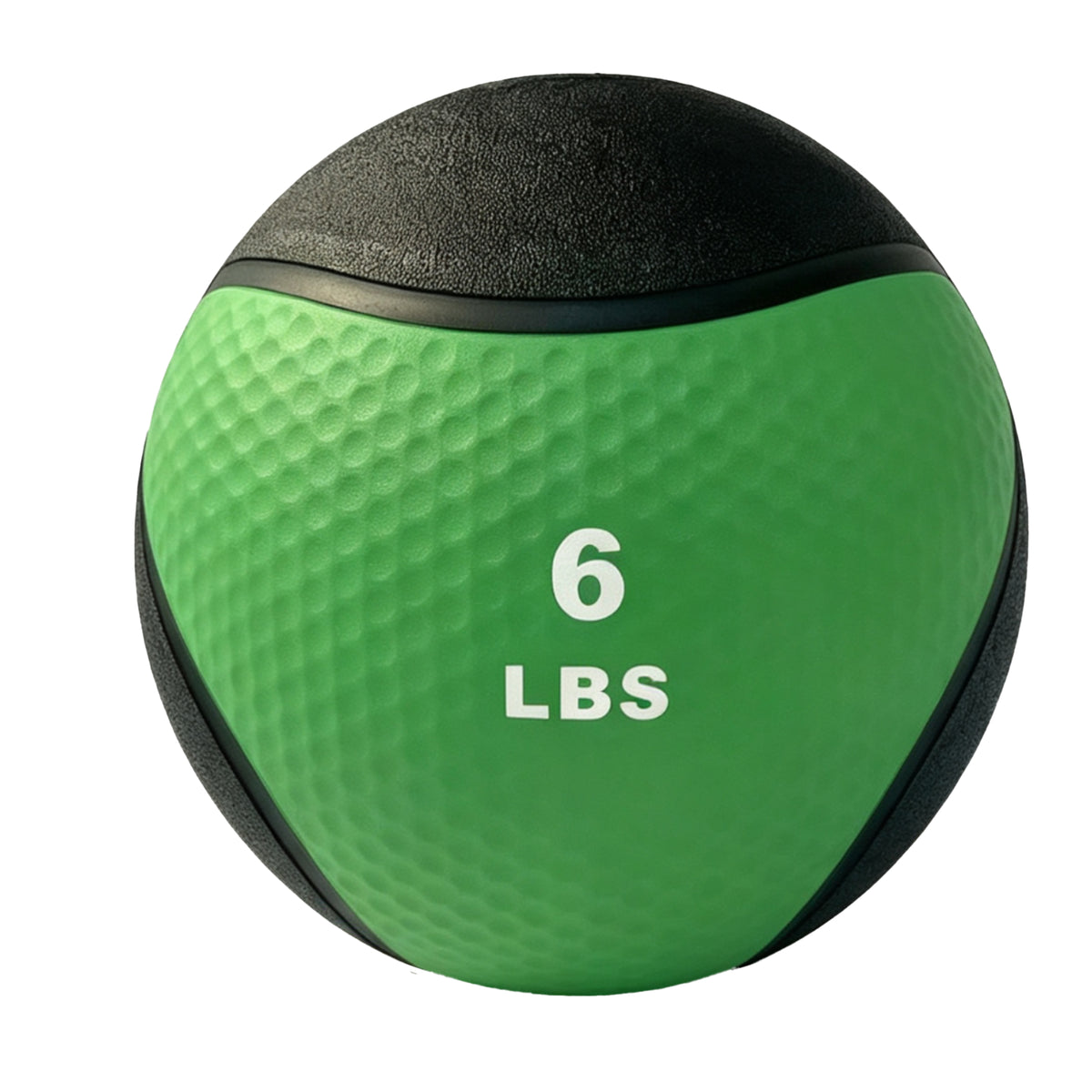 Fitvids 6 lb Dual-Texture Medicine Ball for Core and Strength Training, Green