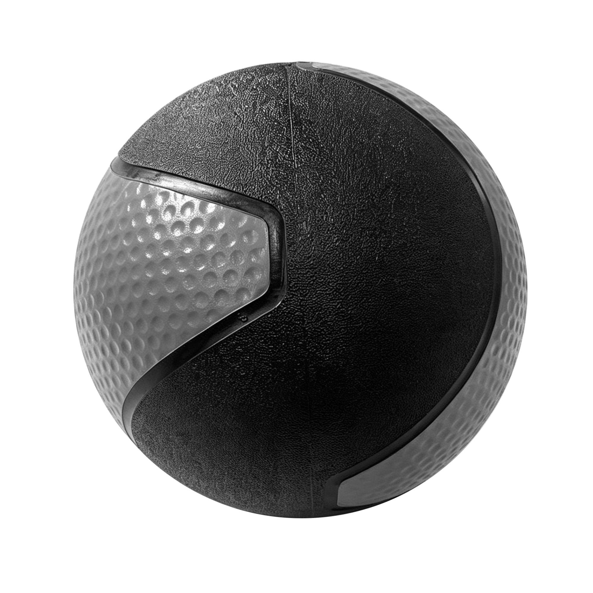 Fitvids 18 lb Dual-Texture Medicine Ball for Core and Strength Training, Gray