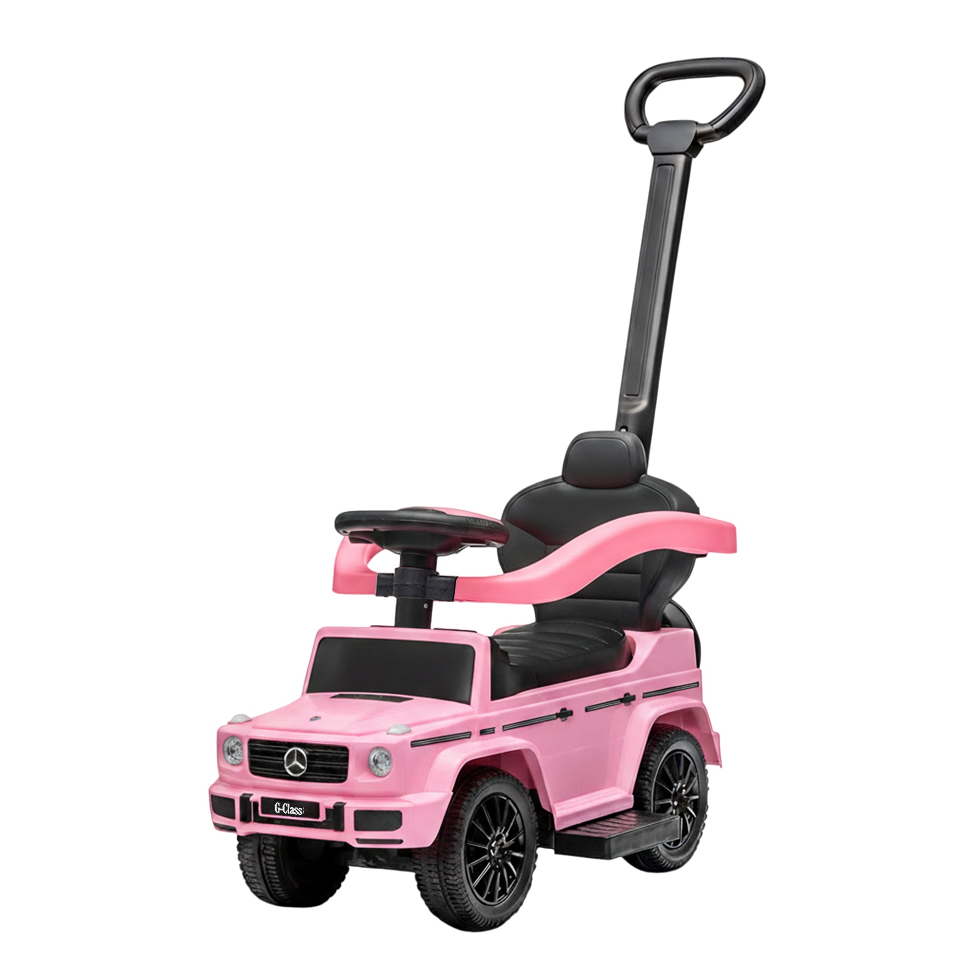 Best Ride On Cars Kids Outdoor Stroller Mercedes G-Wagon 3 in 1 Push Car, (Used)
