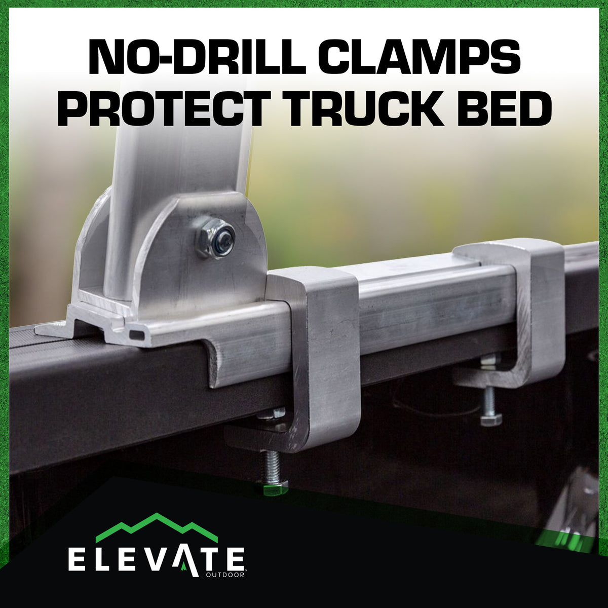 Elevate Outdoor Universal Over-Cab Truck Rack, Aluminum Cargo Carrier, 800Lb Cap