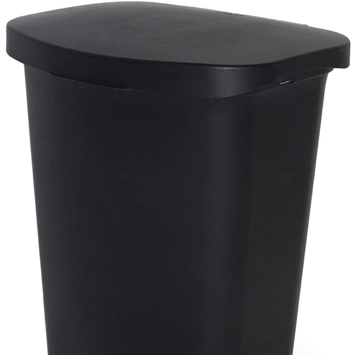 Glad 13 Gal Trash Can with Step Pedal and Odor Protection, Black, Pack of 2