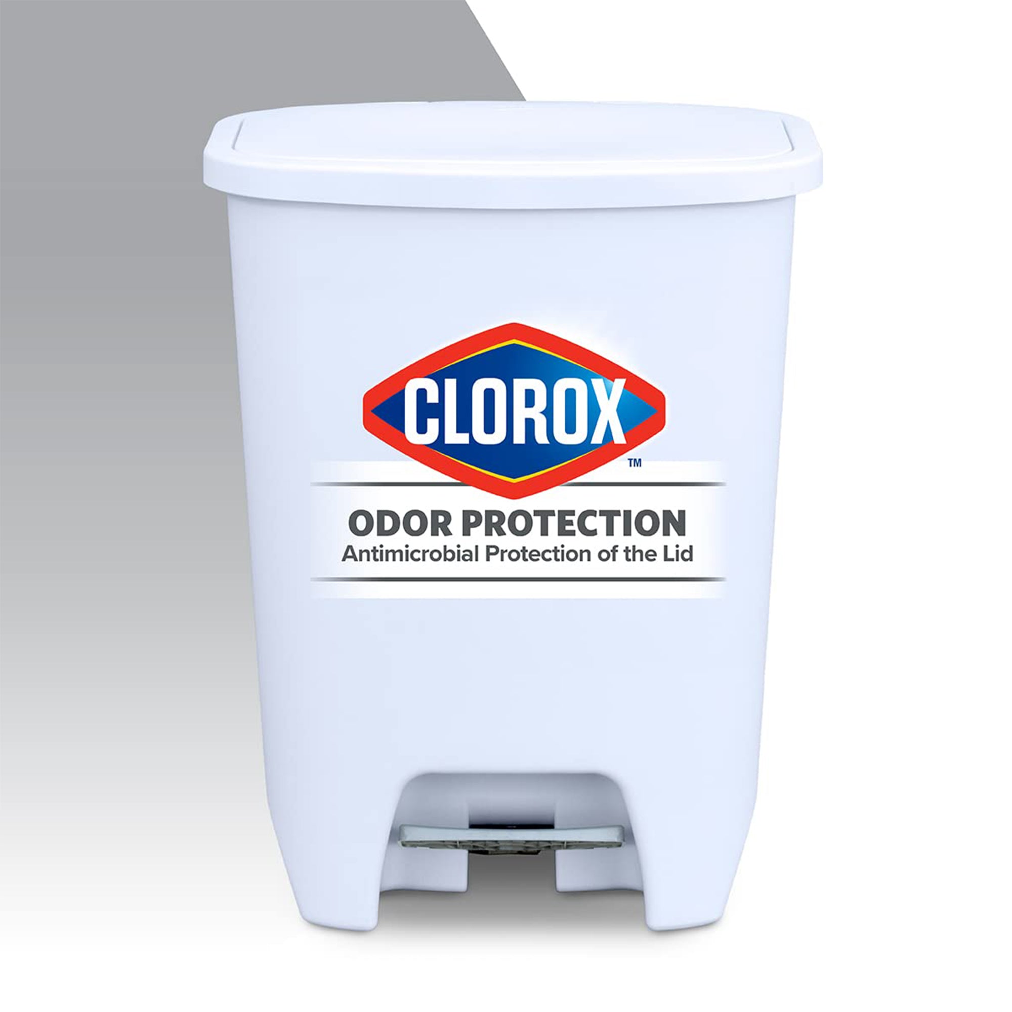 Glad Kitchen Trash Can with Lid, Foot Pedal and Garbage Bag Rings (Open Box)