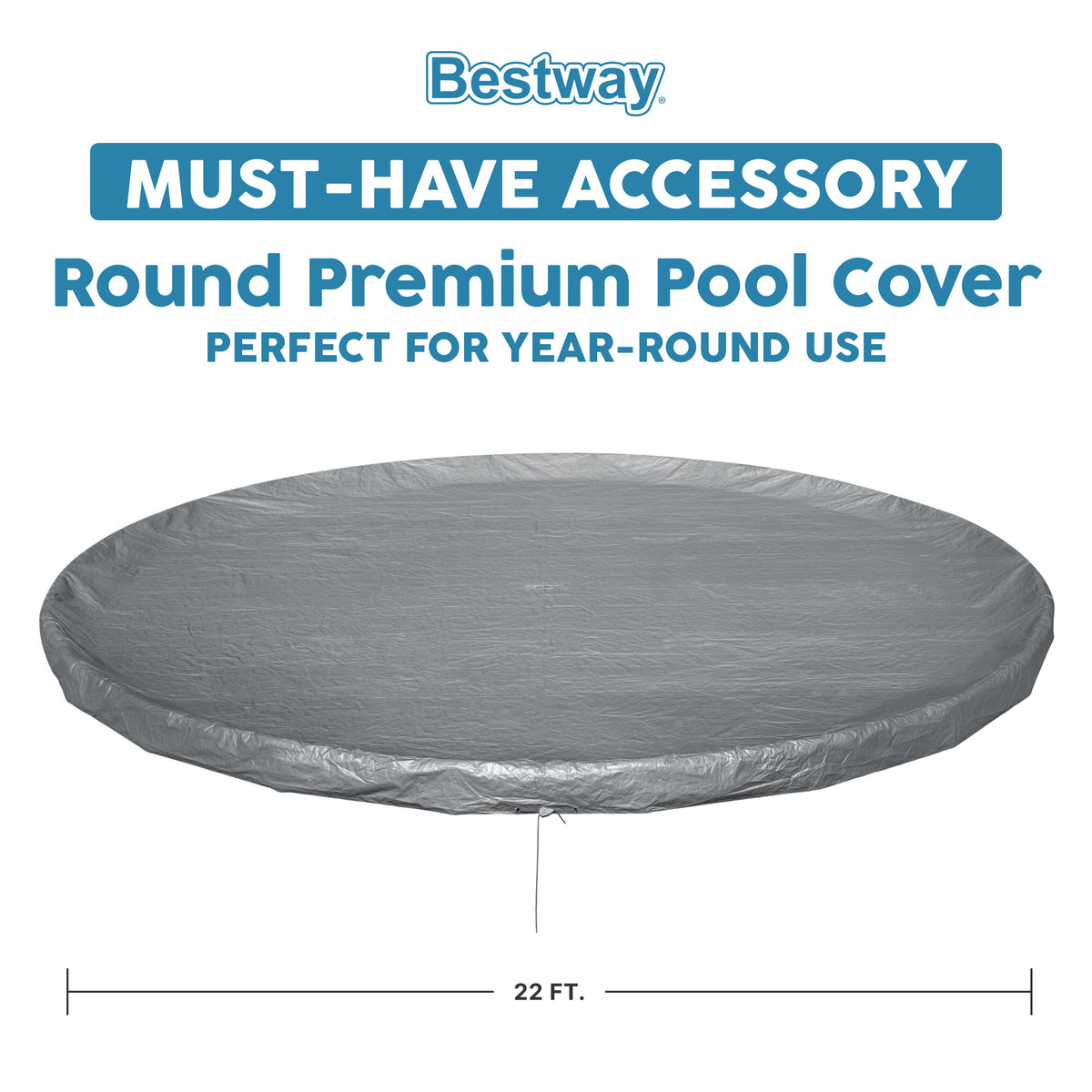 Bestway Round Pool Cover for 22' Above Ground Pools with Polar-Shield (Open Box)